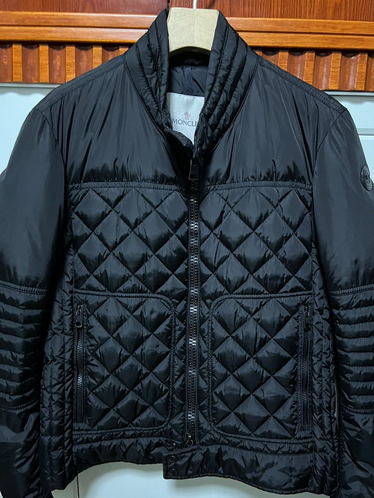 Moncler Moncler Men's Motorcycle Down Jacket Size US L / EU 52-54 / 3 - 3 Thumbnail