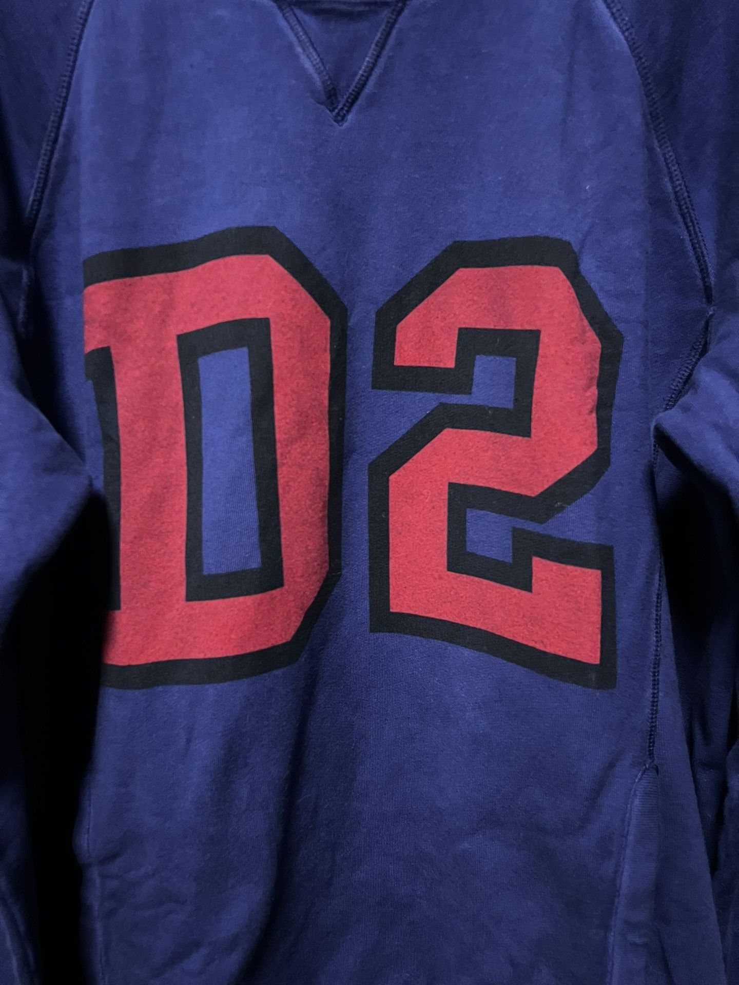Dsquared2 DSQUARED2 Washed Blue Fleece Sweatshirt Size US XL / EU 56 / 4 - 3 Thumbnail