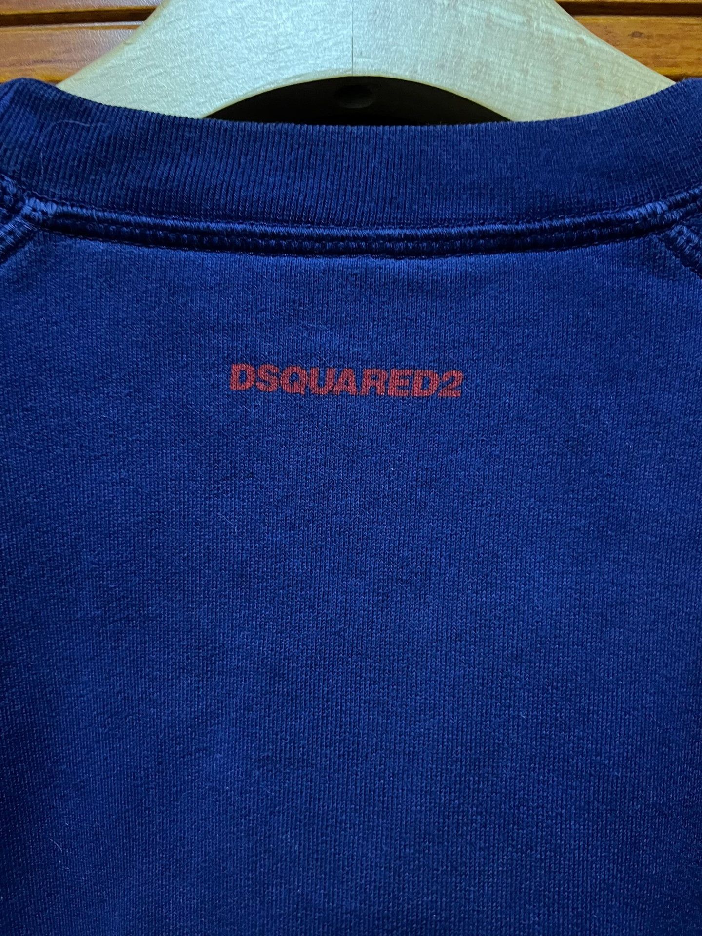 Dsquared2 DSQUARED2 Washed Blue Fleece Sweatshirt Size US XL / EU 56 / 4 - 5 Thumbnail
