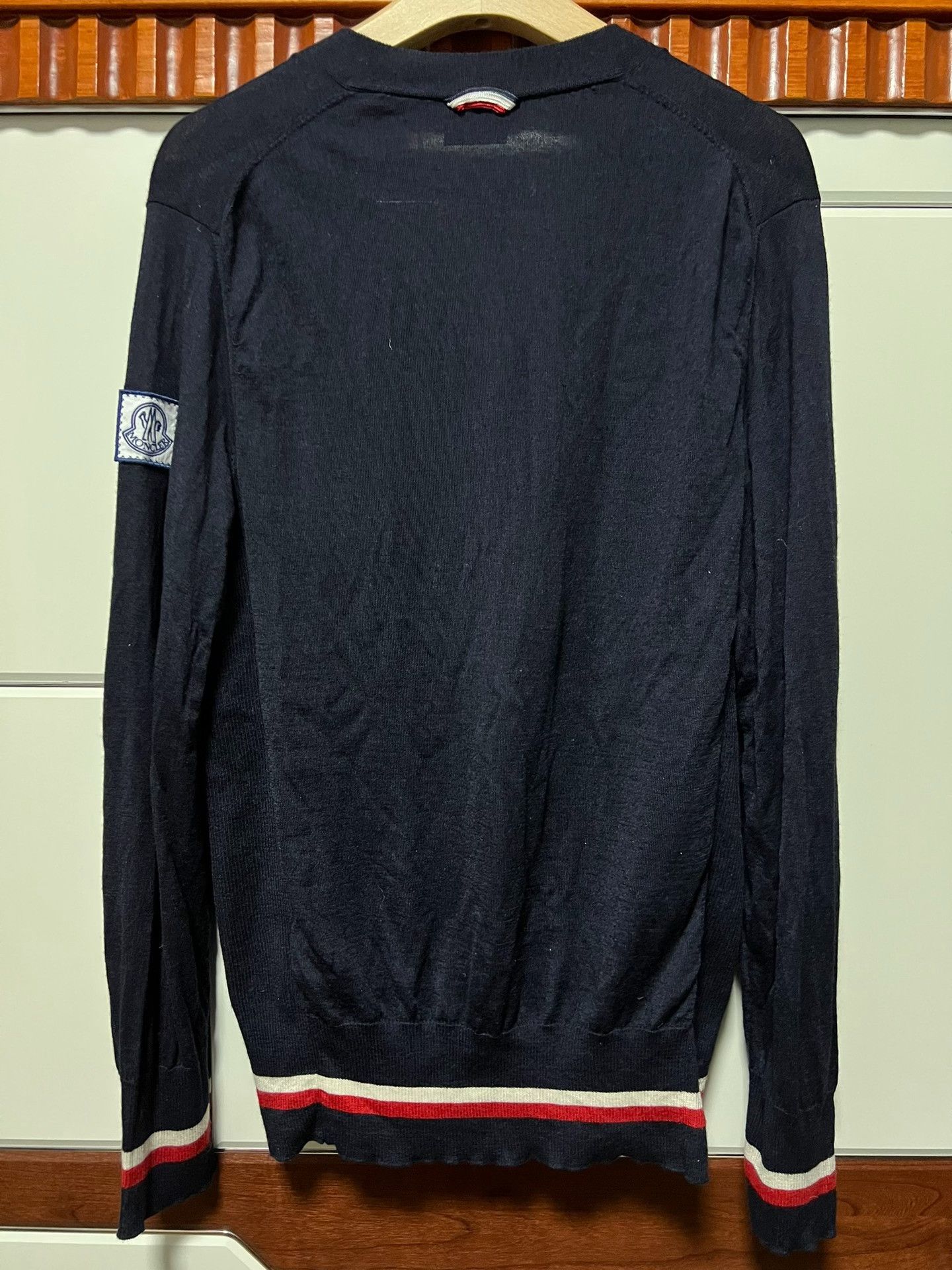 Moncler Gamme Bleu Thom Browne x Moncler Men's Cashmere Cardigan Size US XL / EU 56 / 4 - 2 Thumbnail