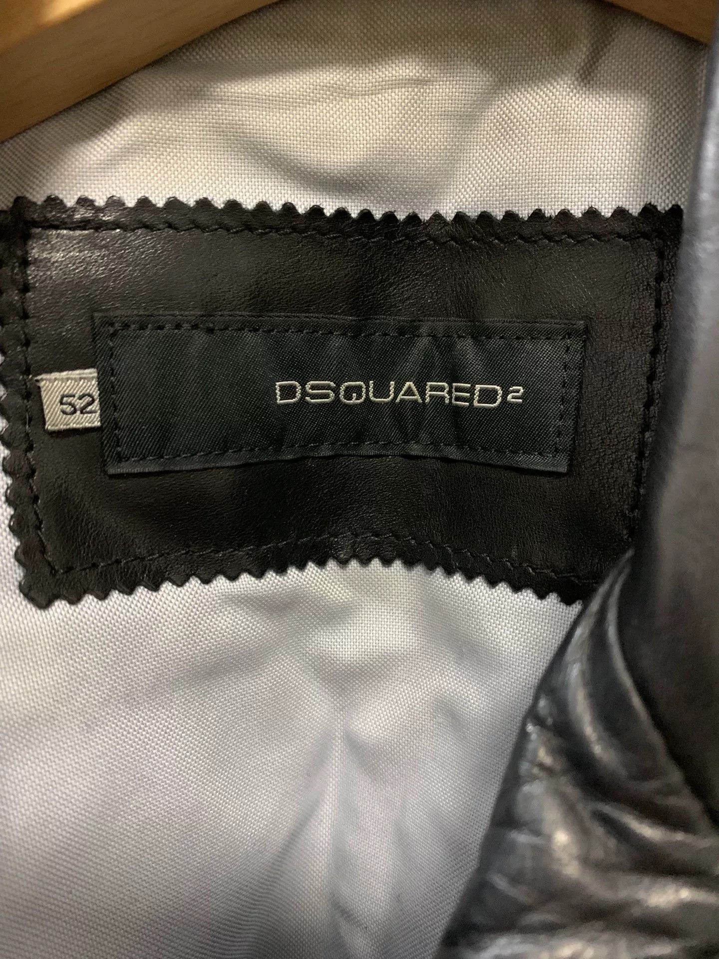 Dsquared2 Dsquared2 Men's Leather Jacket Size US L / EU 52-54 / 3 - 5 Thumbnail