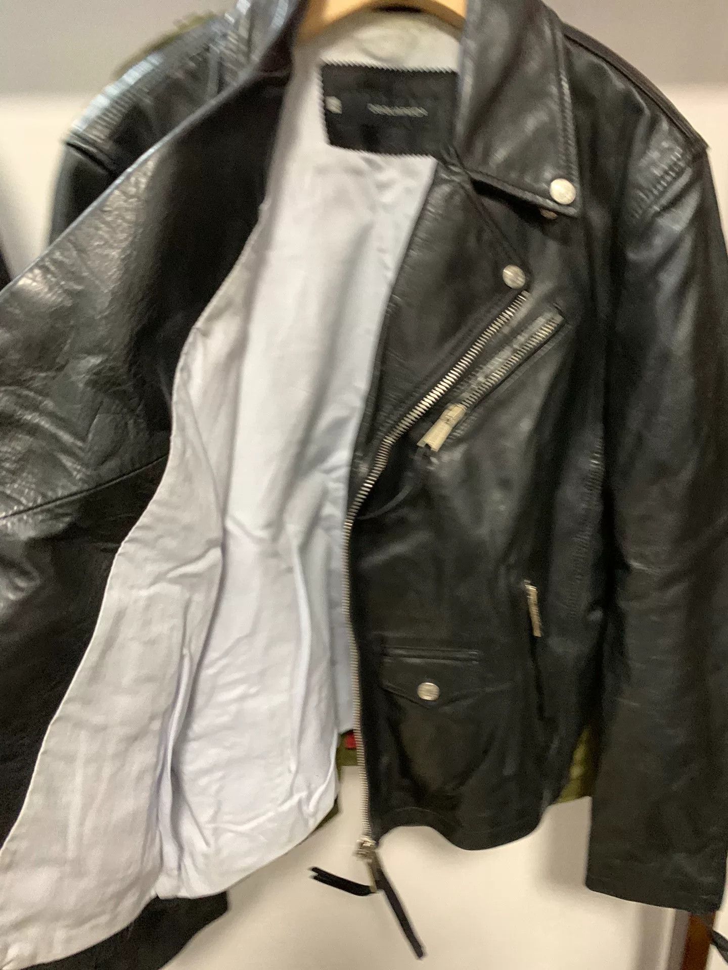 Dsquared2 Dsquared2 Men's Leather Jacket Size US L / EU 52-54 / 3 - 4 Thumbnail