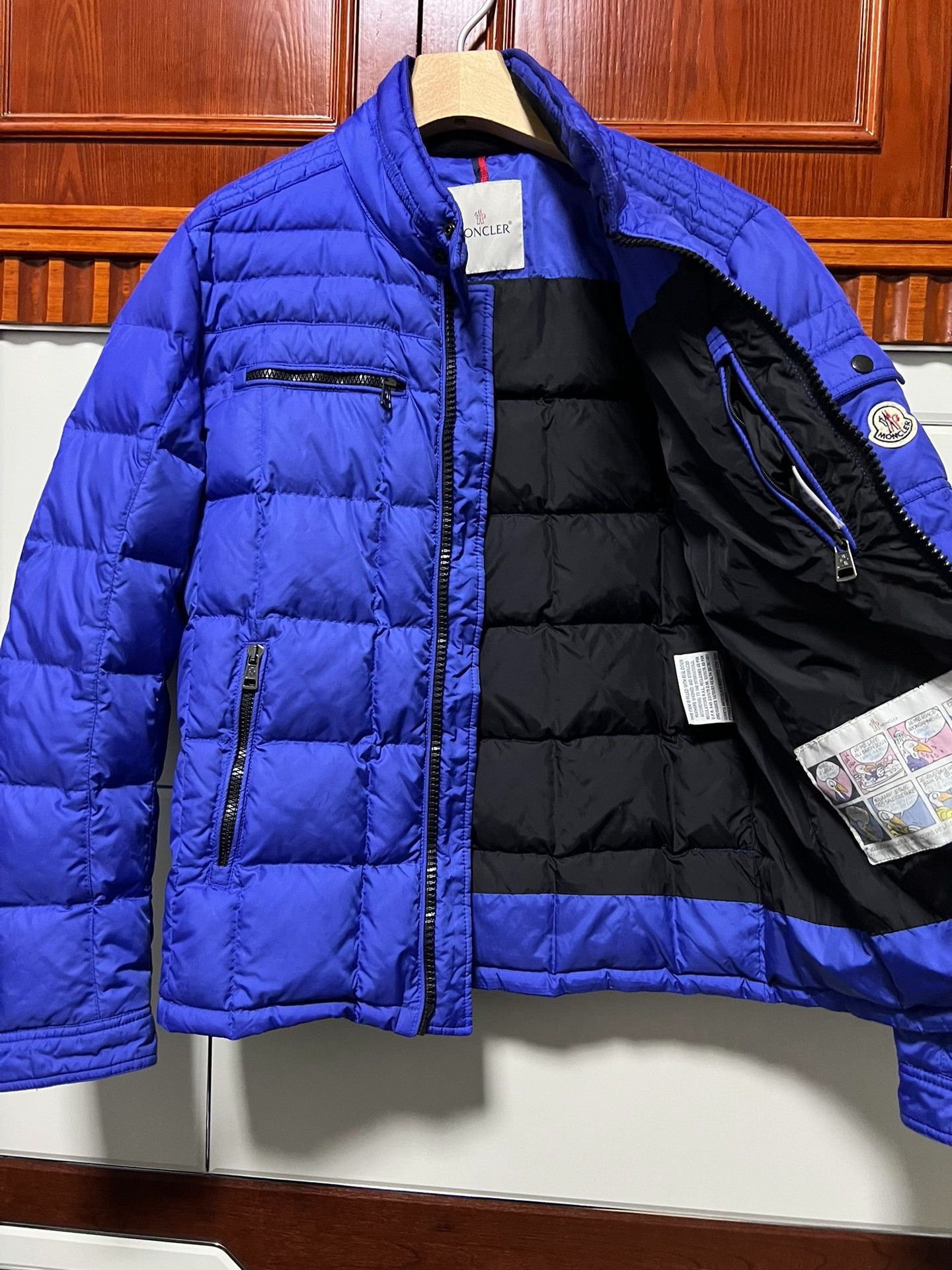 Moncler Moncler Aubin Men's Moto Down Jacket Size US L / EU 52-54 / 3 - 3 Thumbnail