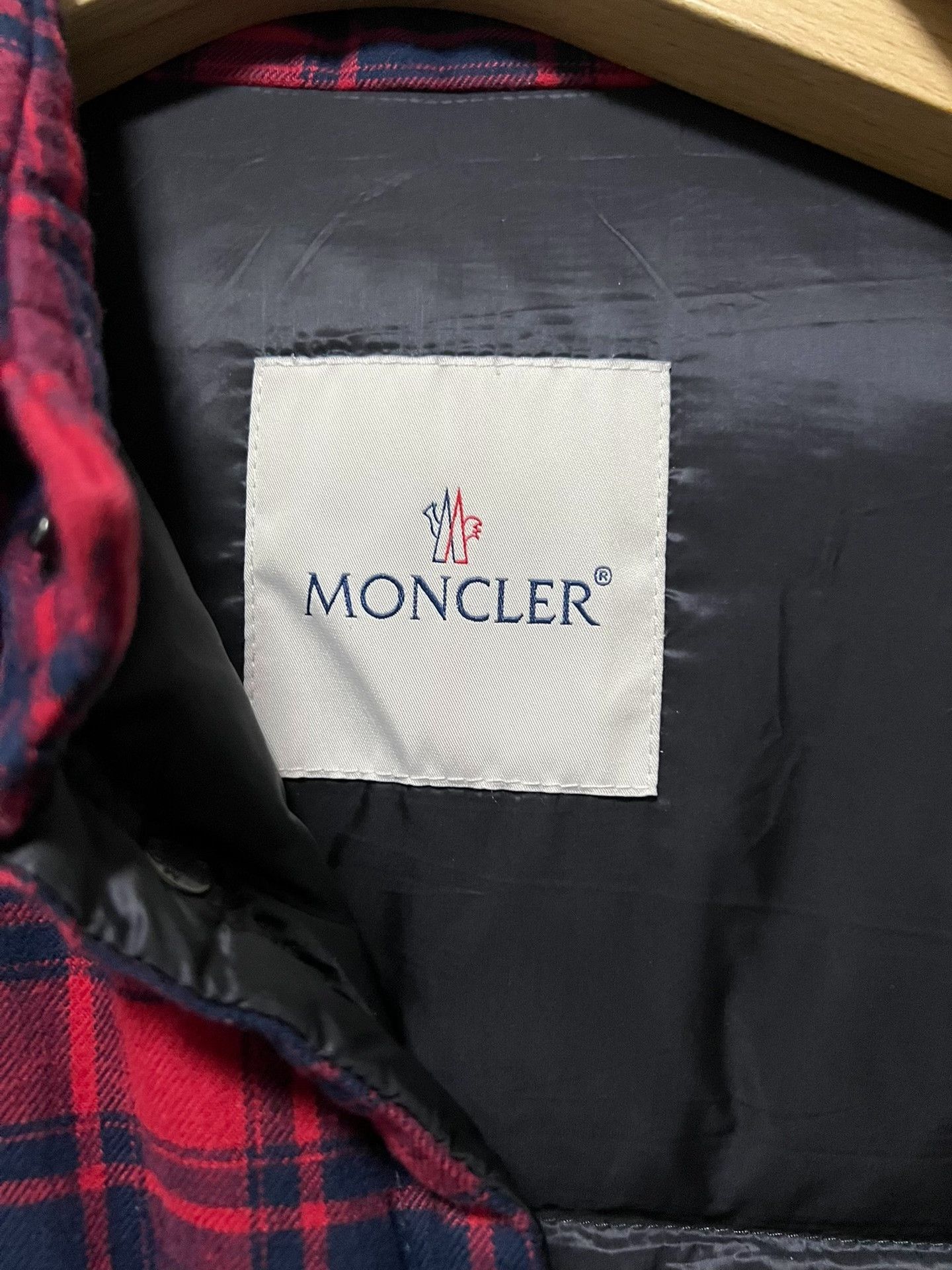 Fragment Design FRAGMENT x MONCLER Red Plaid Down Shirt Size US L / EU 52-54 / 3 - 4 Thumbnail
