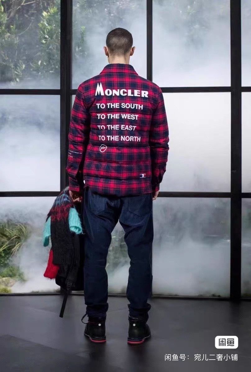 Fragment Design FRAGMENT x MONCLER Red Plaid Down Shirt Size US L / EU 52-54 / 3 - 8 Thumbnail