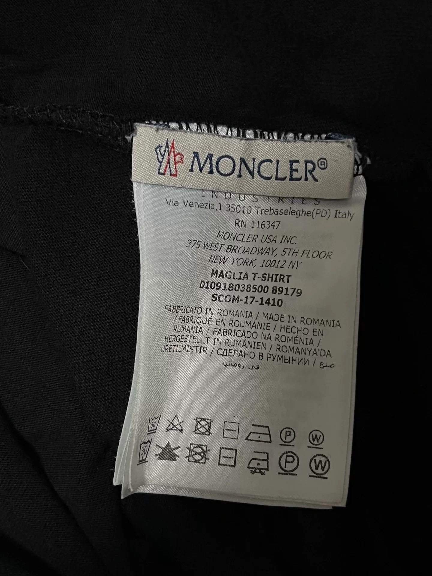 Moncler Moncler Black Label Logo Short-Sleeve T-Shirt Size US XL / EU 56 / 4 - 8 Thumbnail