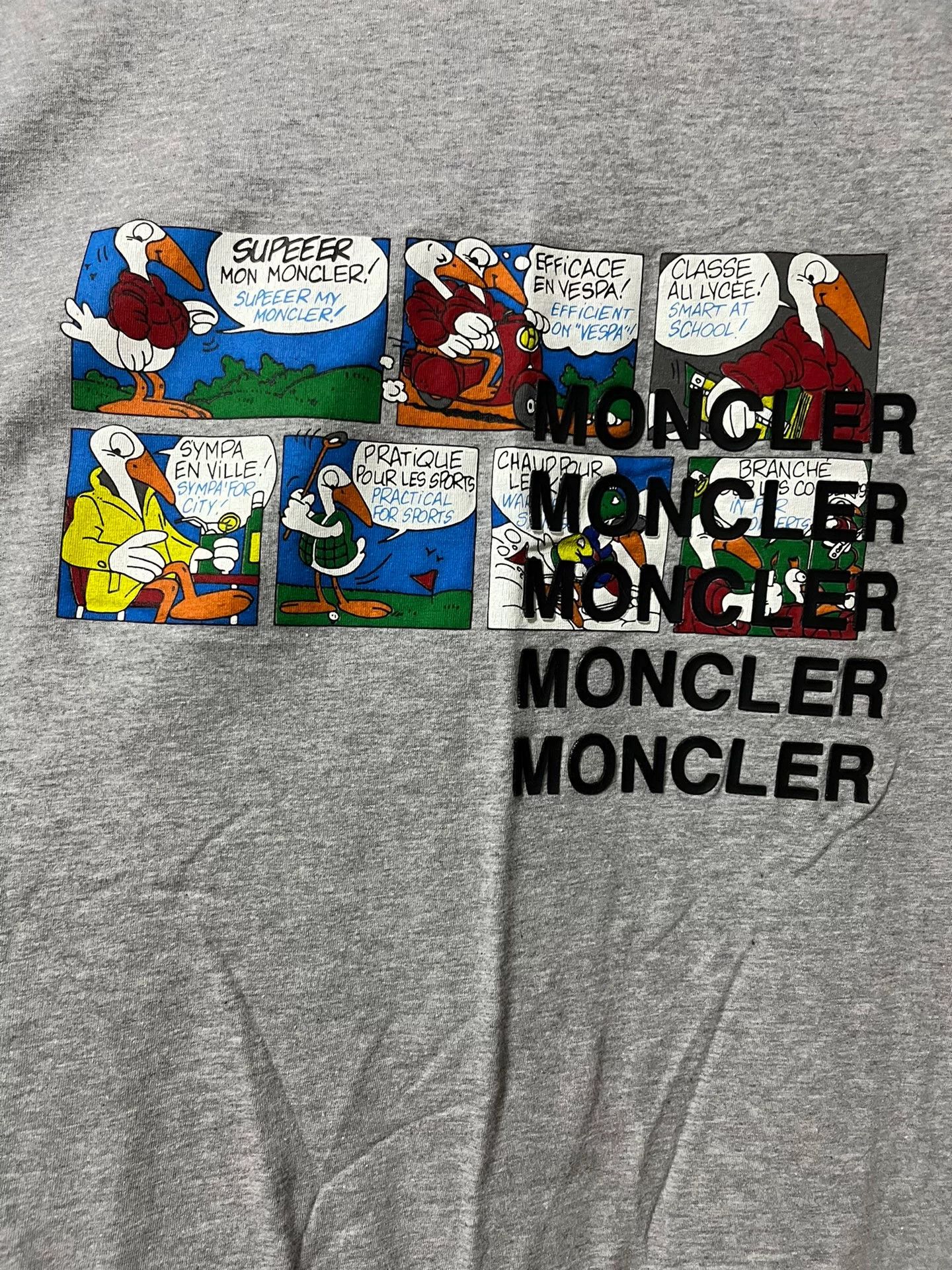 Moncler Moncler Men's Graffiti Cartoon Short Sleeve T-shirt Size US XL / EU 56 / 4 - 2 Thumbnail