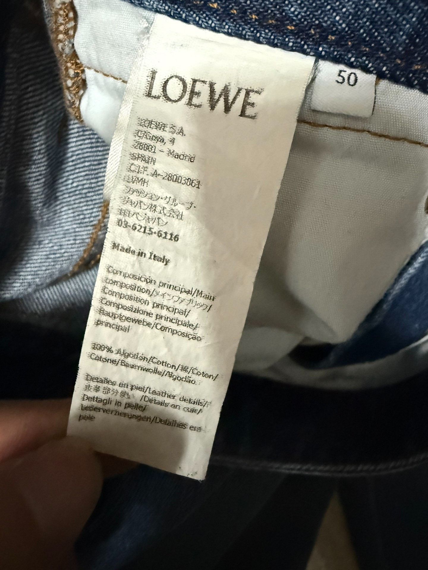 Loewe Loewe Washed Straight Jeans Men's Size US 34 / EU 50 - 6 Thumbnail