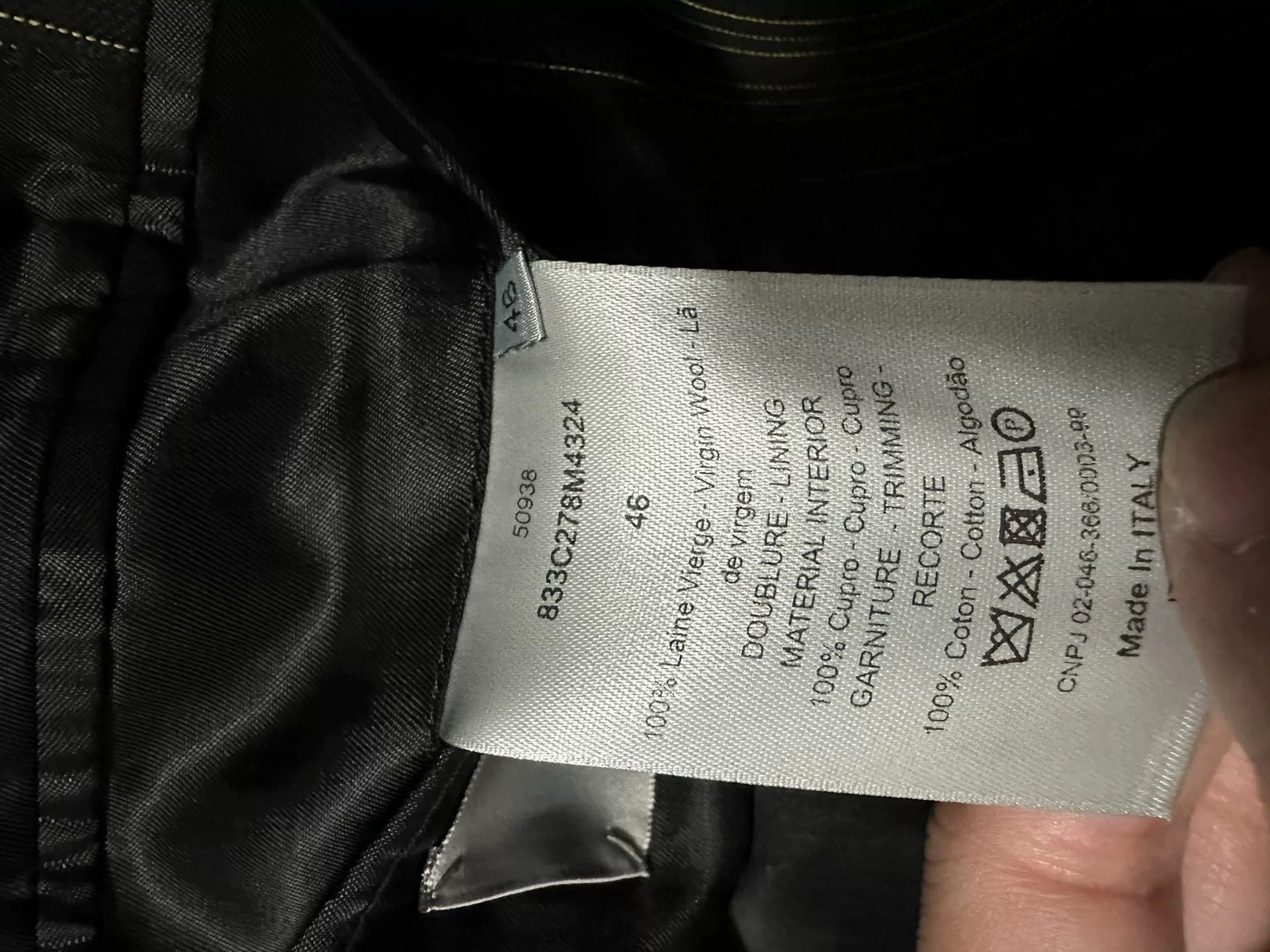 Dior Dior Homme 18AW Cross Suit Jacket Size US S / EU 44-46 / 1 - 7 Thumbnail