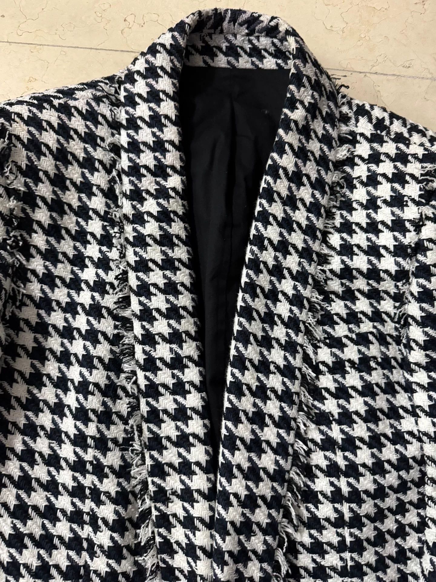 Balmain Balmain Runway Houndstooth Blazer Size US L / EU 52-54 / 3 - 3 Thumbnail
