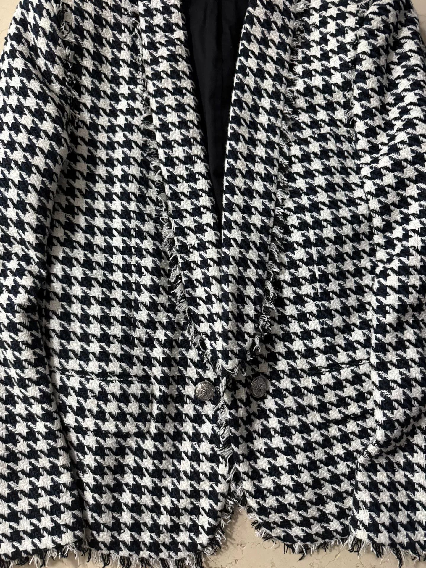 Balmain Balmain Runway Houndstooth Blazer Size US L / EU 52-54 / 3 - 2 Thumbnail