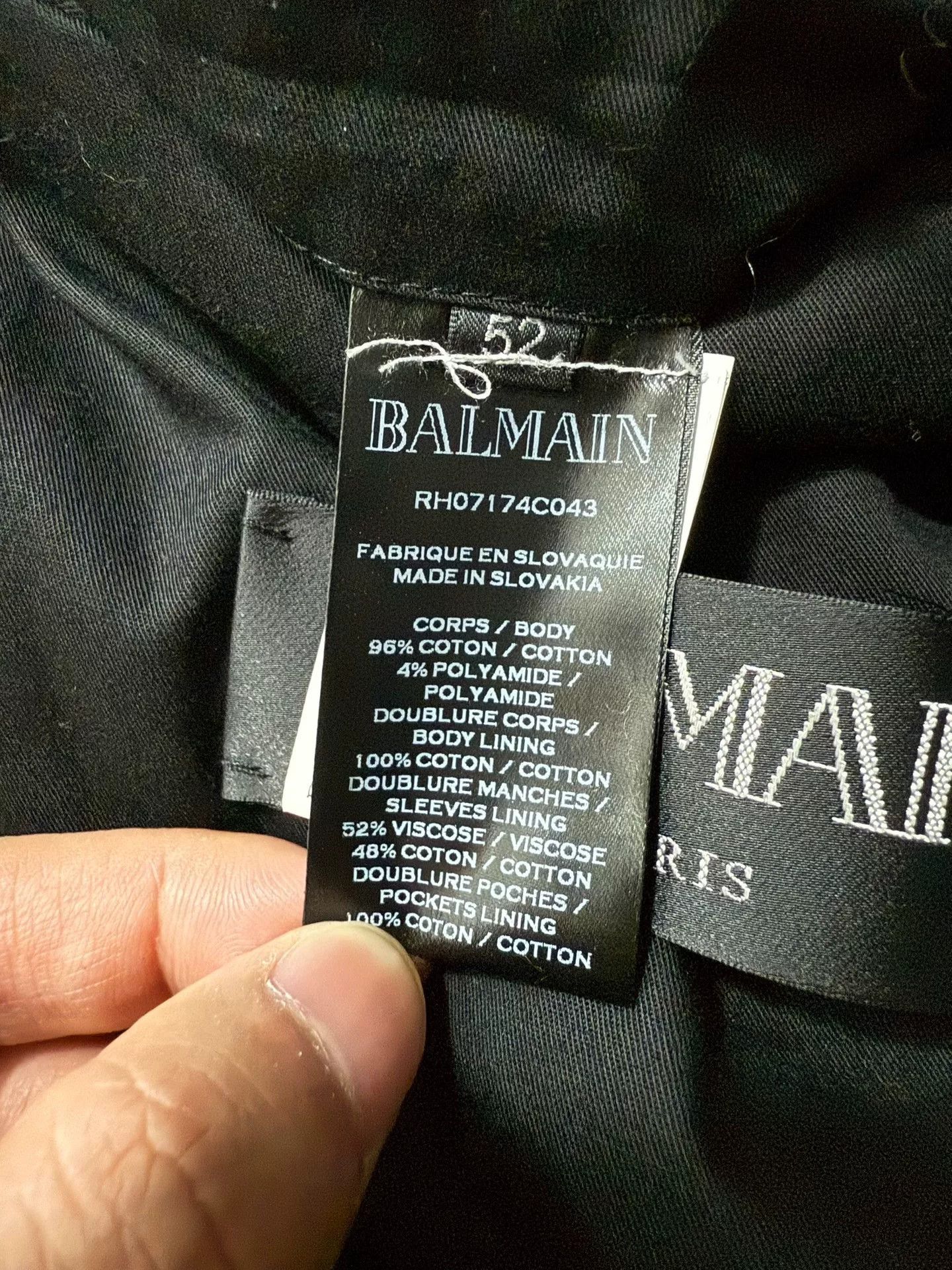 Balmain Balmain Runway Houndstooth Blazer Size US L / EU 52-54 / 3 - 7 Thumbnail