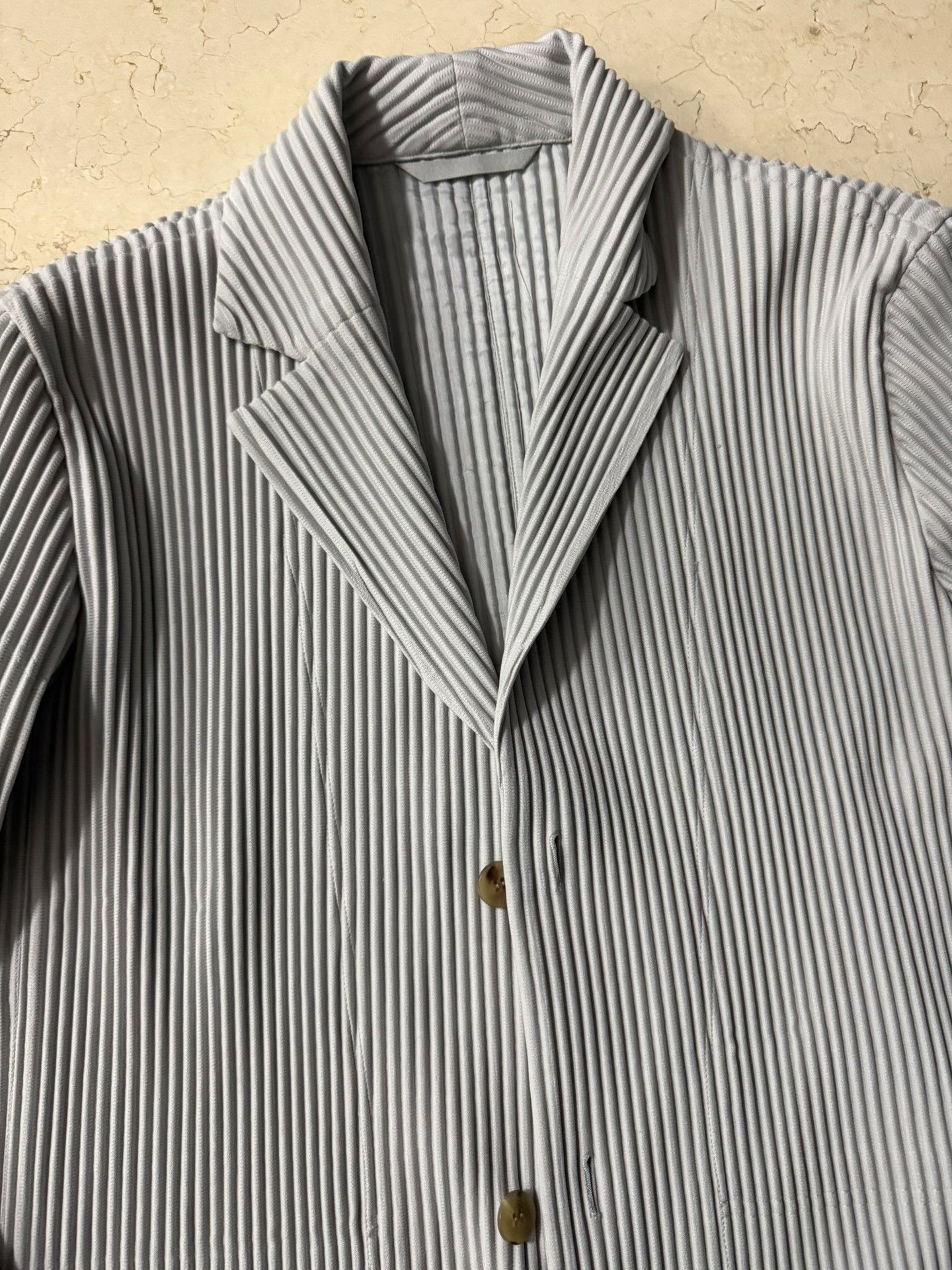 Homme Plisse Issey Miyake Issey Miyake Homme Plisse Pleated Long Jacket Size US L / EU 52-54 / 3 - 3 Thumbnail