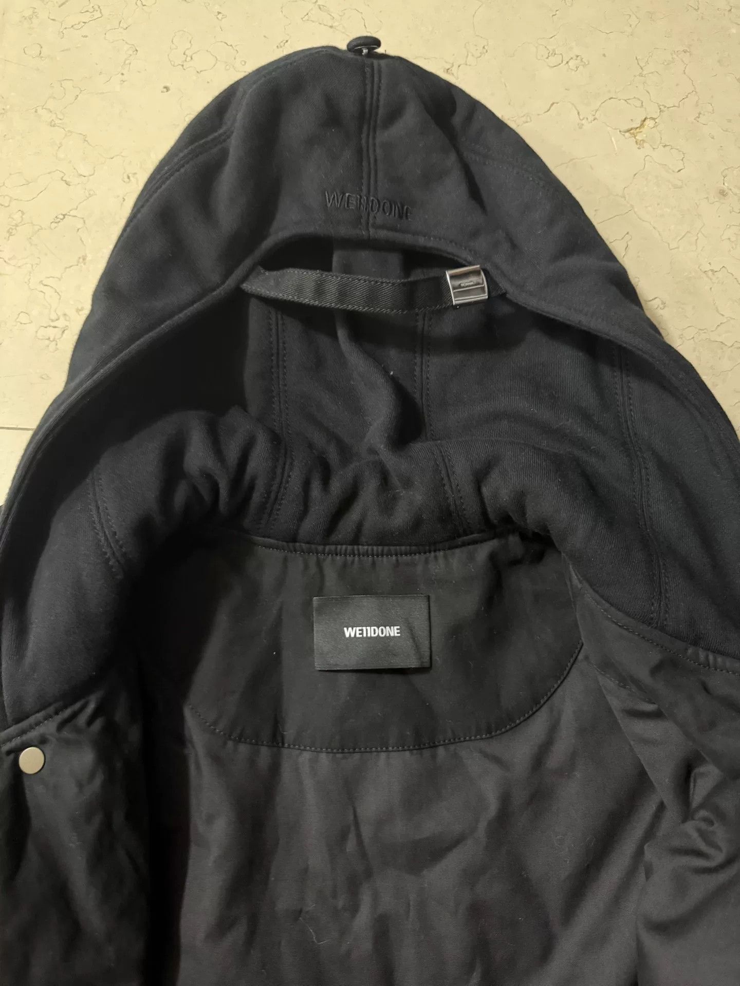 WE11DONE WE11DONE FW24 Wide-Collar Solid Puffer Jacket Size US S / EU 44-46 / 1 - 6 Thumbnail