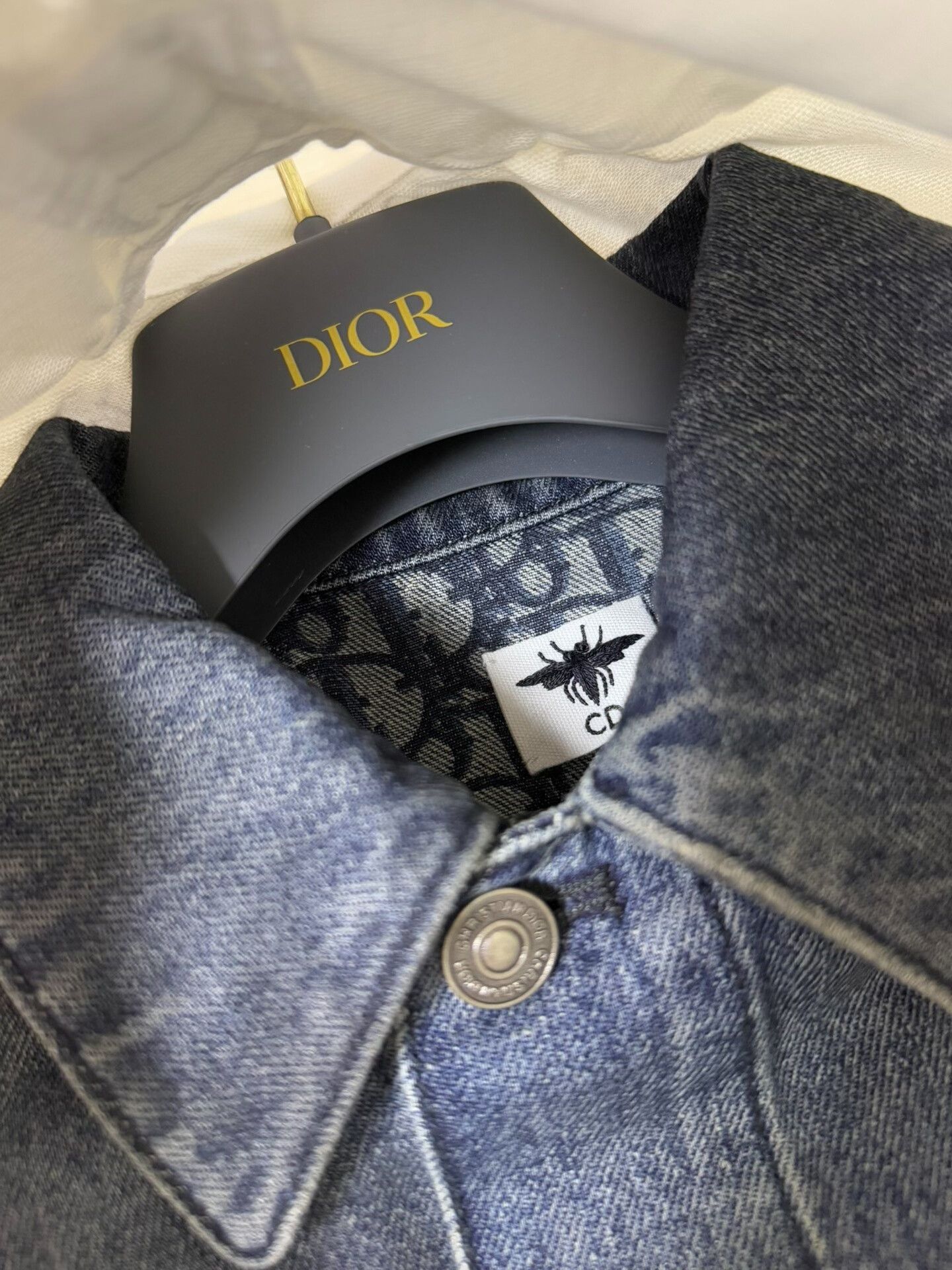 Dior Dior CD25 Bee Logo Monogram Denim Jacket Size S / US 4 / IT 40 - 6 Thumbnail