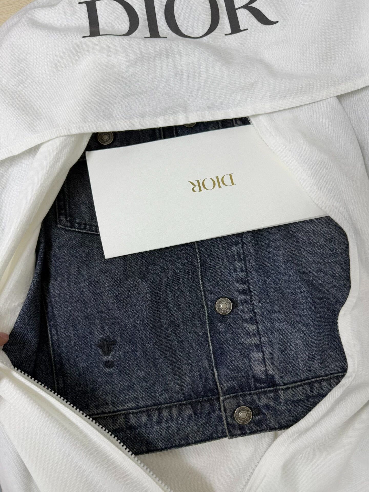 Dior Dior CD25 Bee Logo Monogram Denim Jacket Size S / US 4 / IT 40 - 3 Thumbnail
