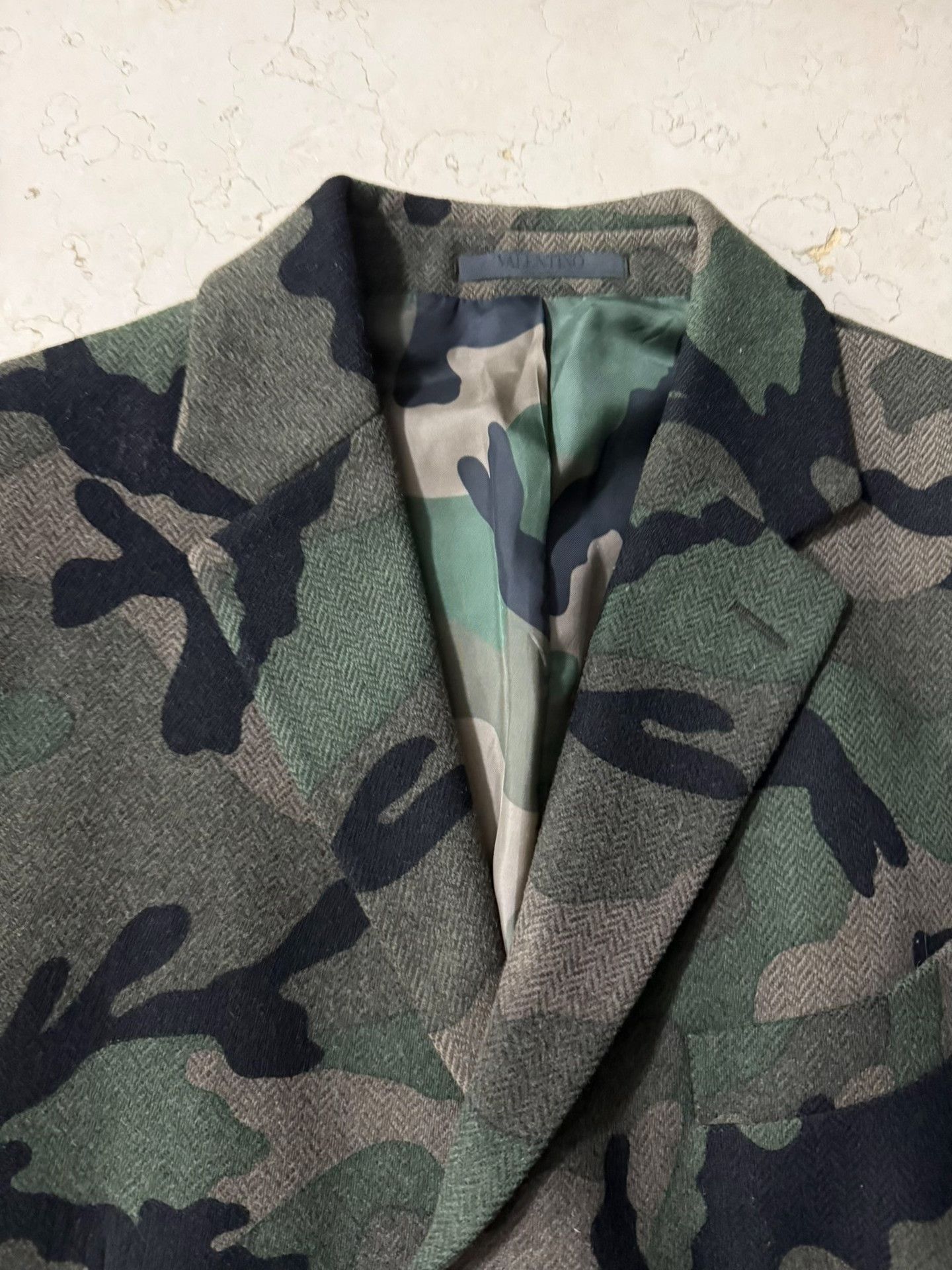 Valentino Valentino Runway Camo Wool Coat 48 Size US M / EU 48-50 / 2 - 3 Thumbnail