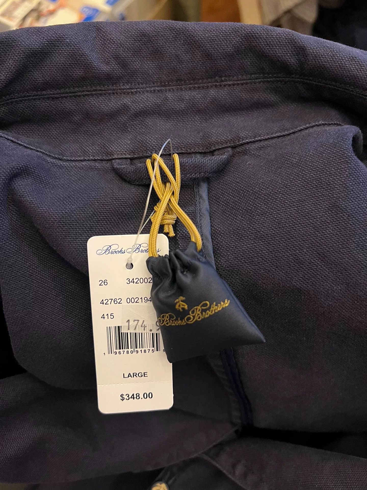 Brooks Brothers Brooks Brothers Navy 740 Trench Coat L Size US L / EU 52-54 / 3 - 3 Thumbnail