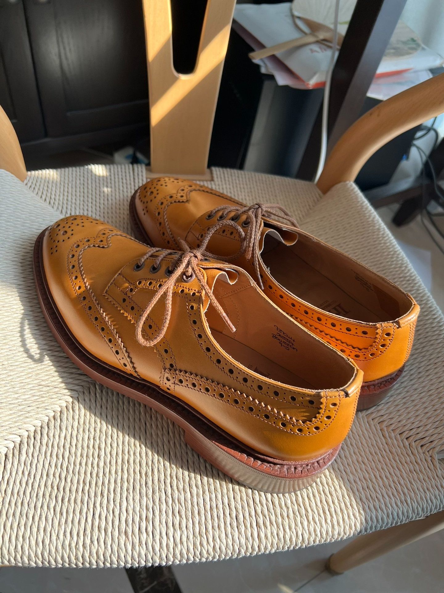 Tricker's Tricker's Bourton Brogue Derby Shoes Size US 11 / EU 44 - 3 Thumbnail