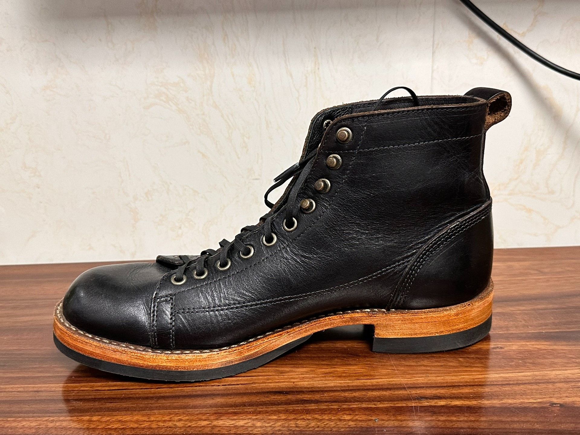 M. Julian Glad Hand Short Face Monkey Boots Size US 9 / EU 42 - 5 Thumbnail