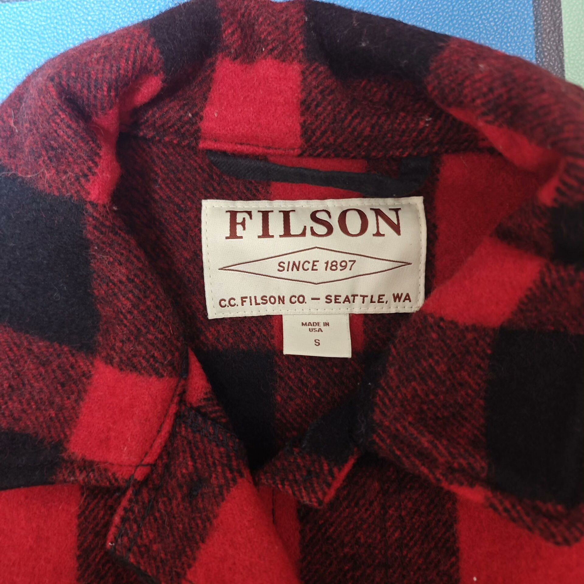 Filson FILSON Red Black Plaid Wool Cruiser Jacket S Size US S / EU 44-46 / 1 - 2 Thumbnail