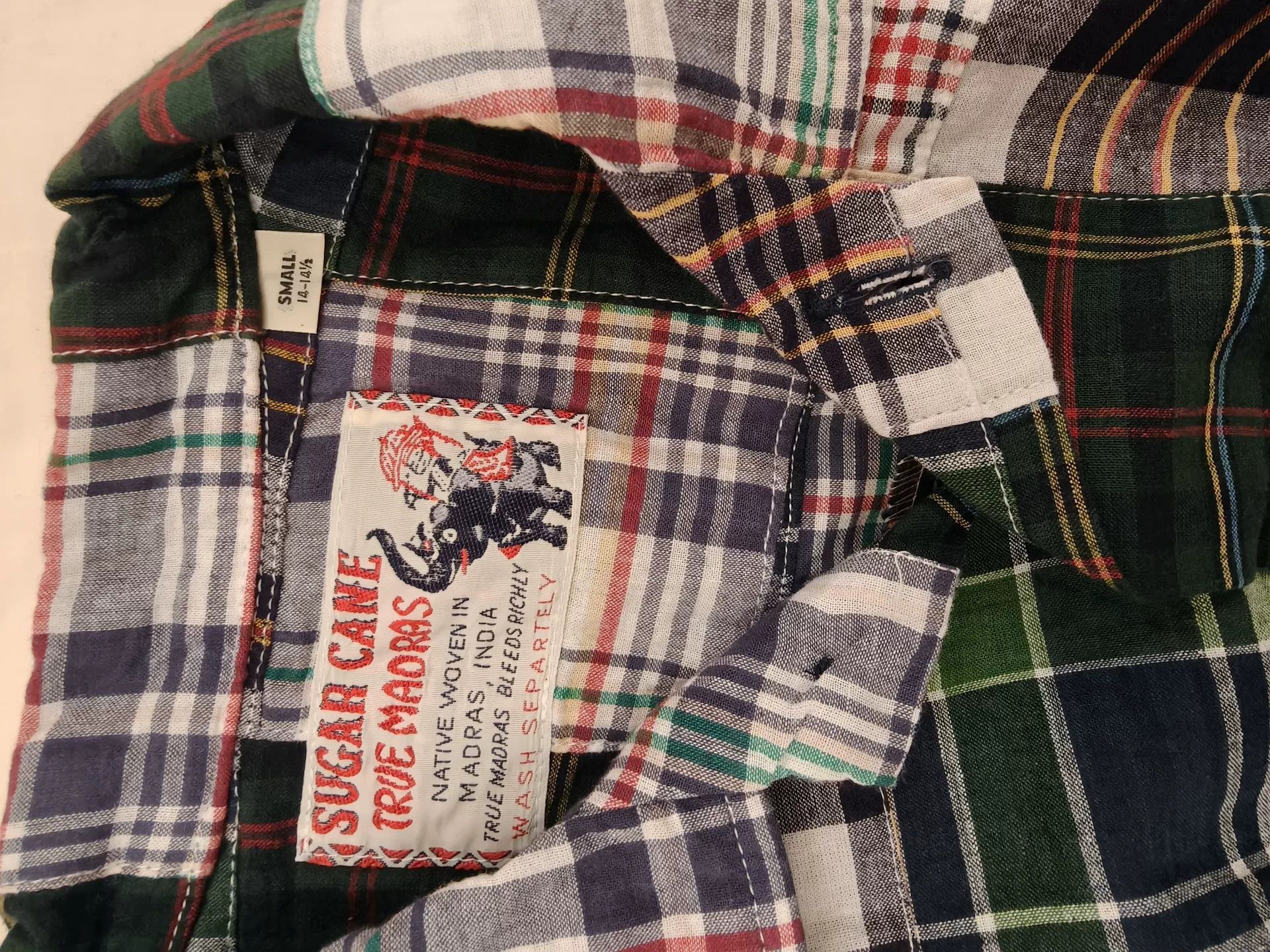 Sugar Cane SUGARCANE Check Short-Sleeve Shirt Size US S / EU 44-46 / 1 - 6 Thumbnail