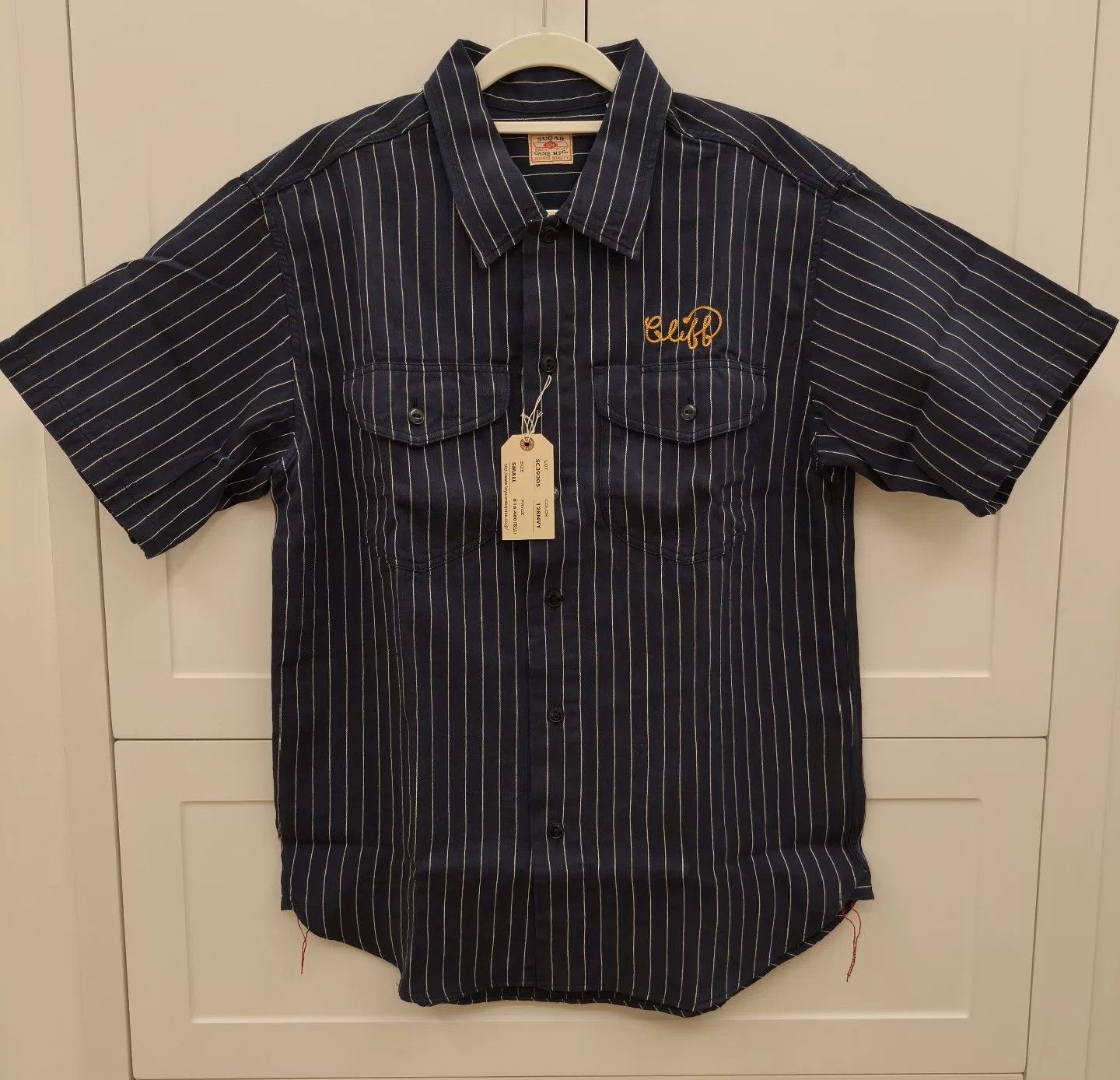 Sugar Cane Sugar Cane Retro Embroidered Striped Shirt Size US S / EU 44-46 / 1 - 3 Thumbnail
