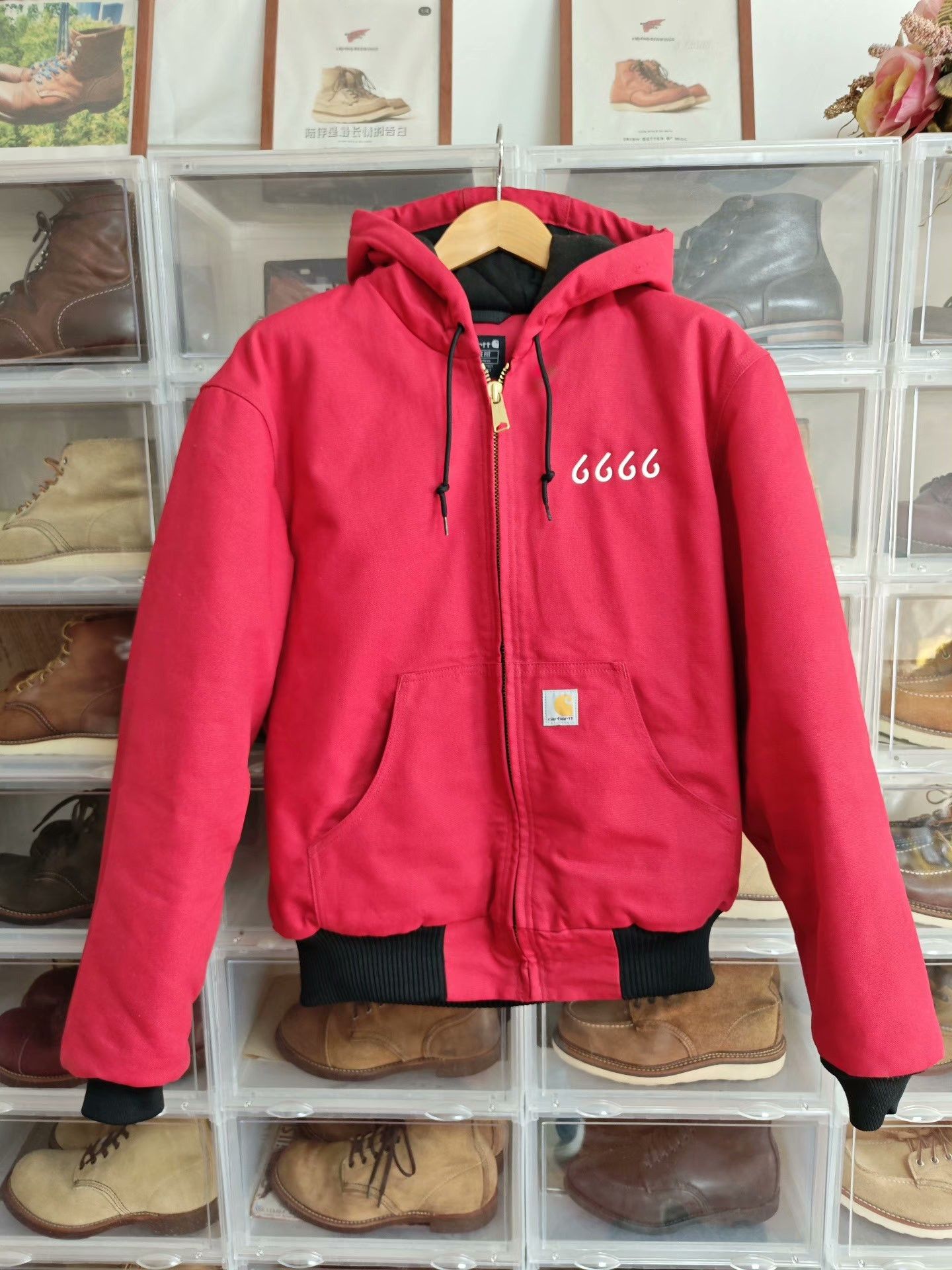 Carhartt Carhartt J140 Work Jacket Red M Size US M / EU 48-50 / 2 - 2 Thumbnail