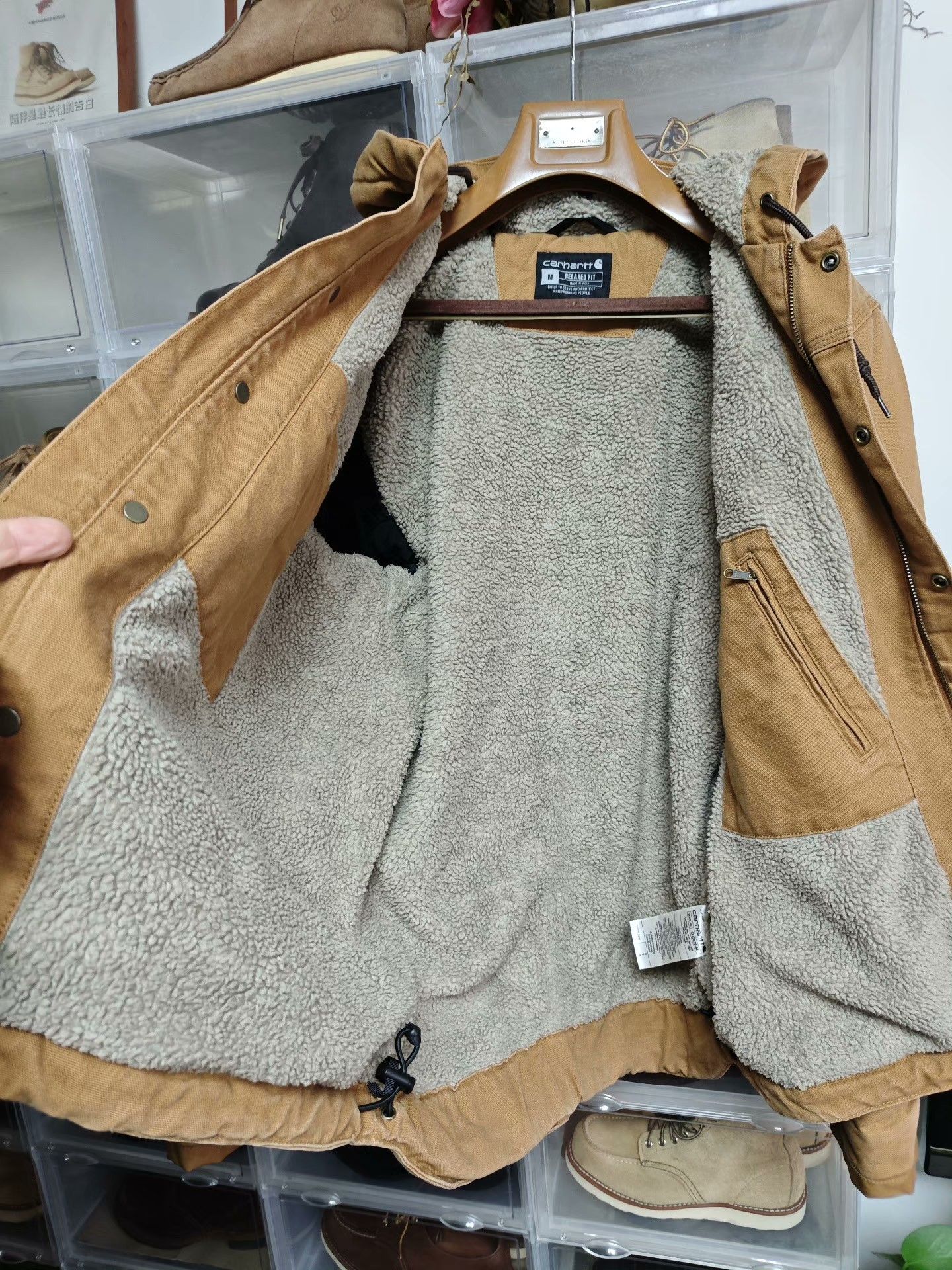Carhartt Carhartt Sherpa Hooded Men's Jacket Size US M / EU 48-50 / 2 - 6 Thumbnail