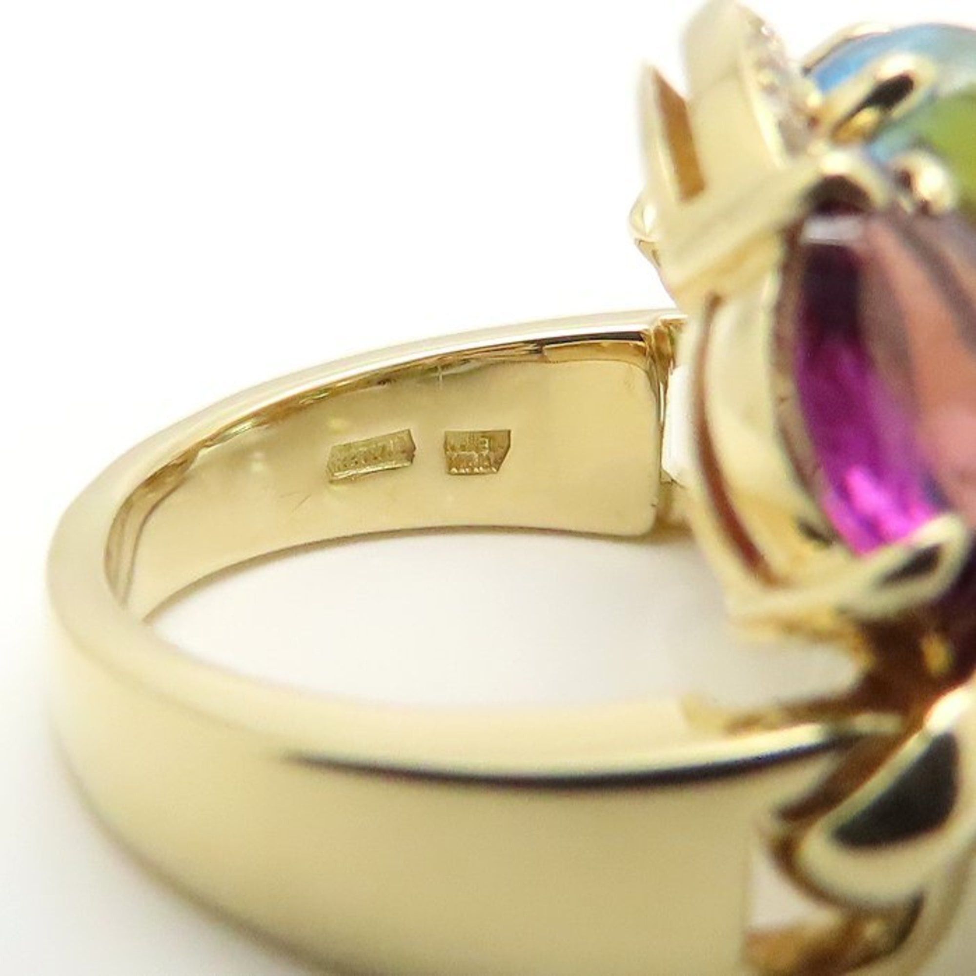 Bvlgari BVLGARI Astrale Cerchi Multi-Stone 18K White Gold Women's Ring 295094 Size ONE SIZE - 11 Thumbnail