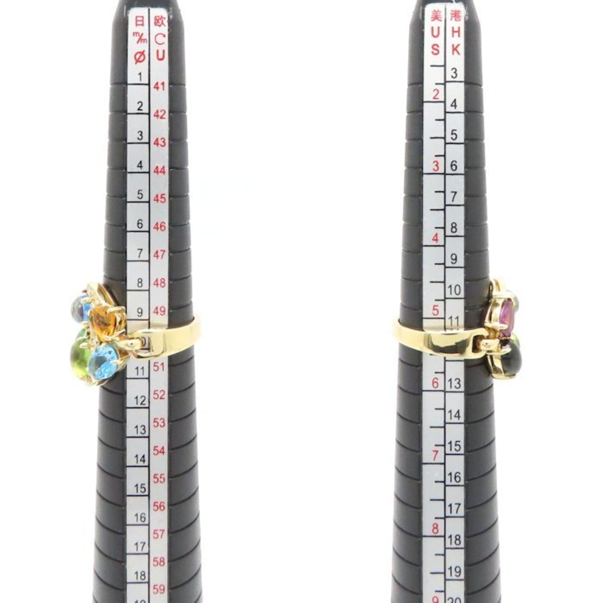 Bvlgari BVLGARI Astrale Cerchi Multi-Stone 18K White Gold Women's Ring 295094 Size ONE SIZE - 4 Thumbnail
