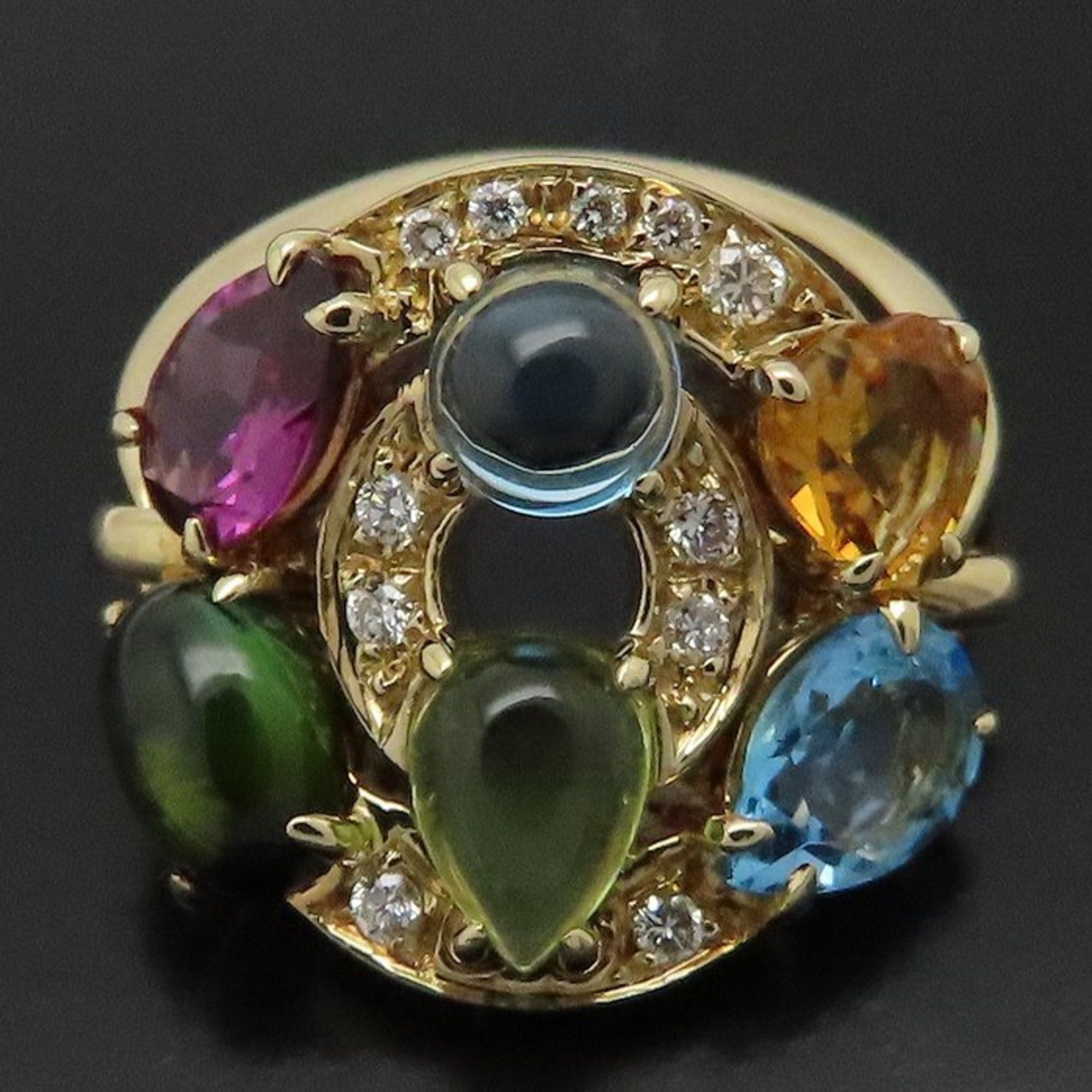 Bvlgari BVLGARI Astrale Cerchi Multi-Stone 18K White Gold Women's Ring 295094 Size ONE SIZE - 7 Thumbnail