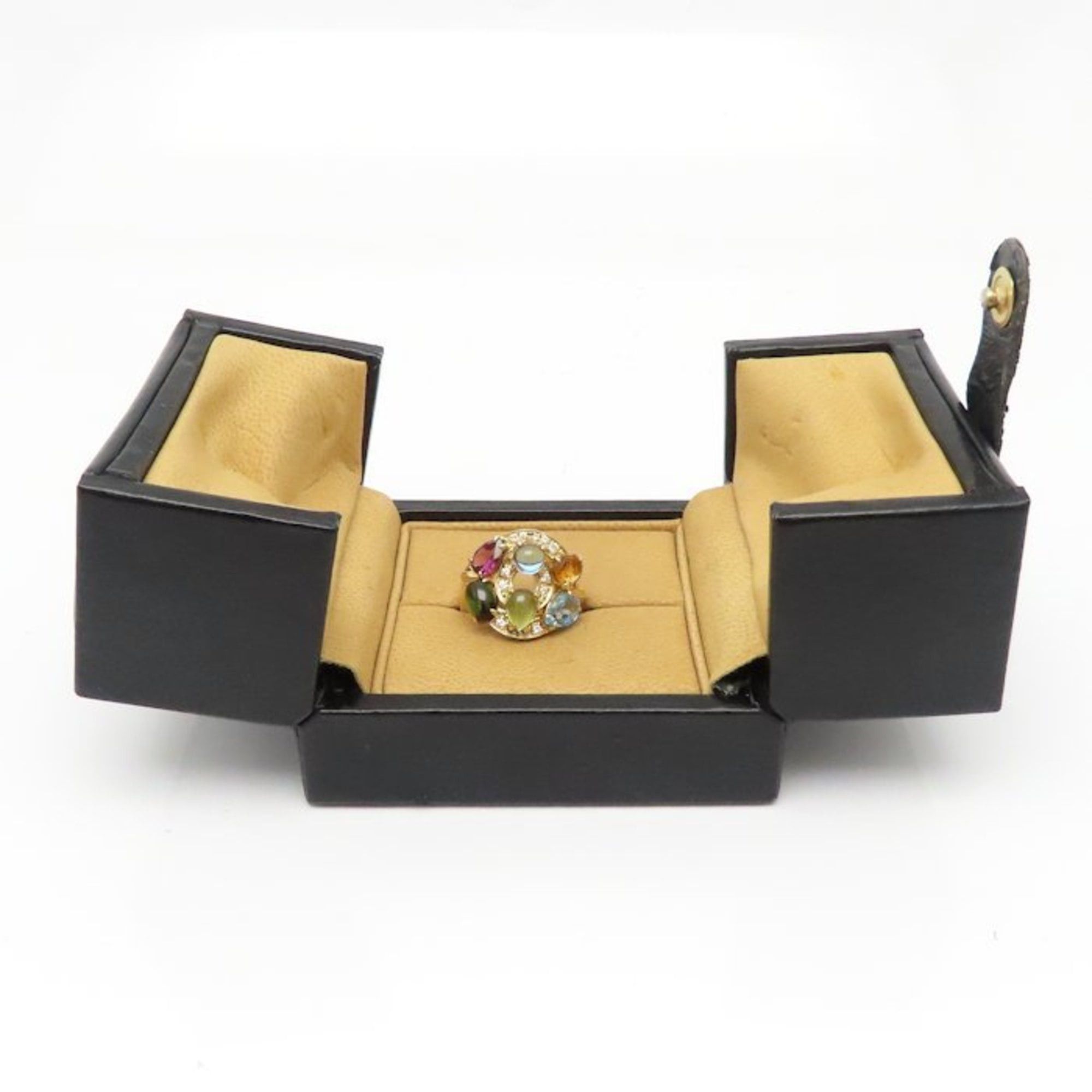 Bvlgari BVLGARI Astrale Cerchi Multi-Stone 18K White Gold Women's Ring 295094 Size ONE SIZE - 5 Thumbnail
