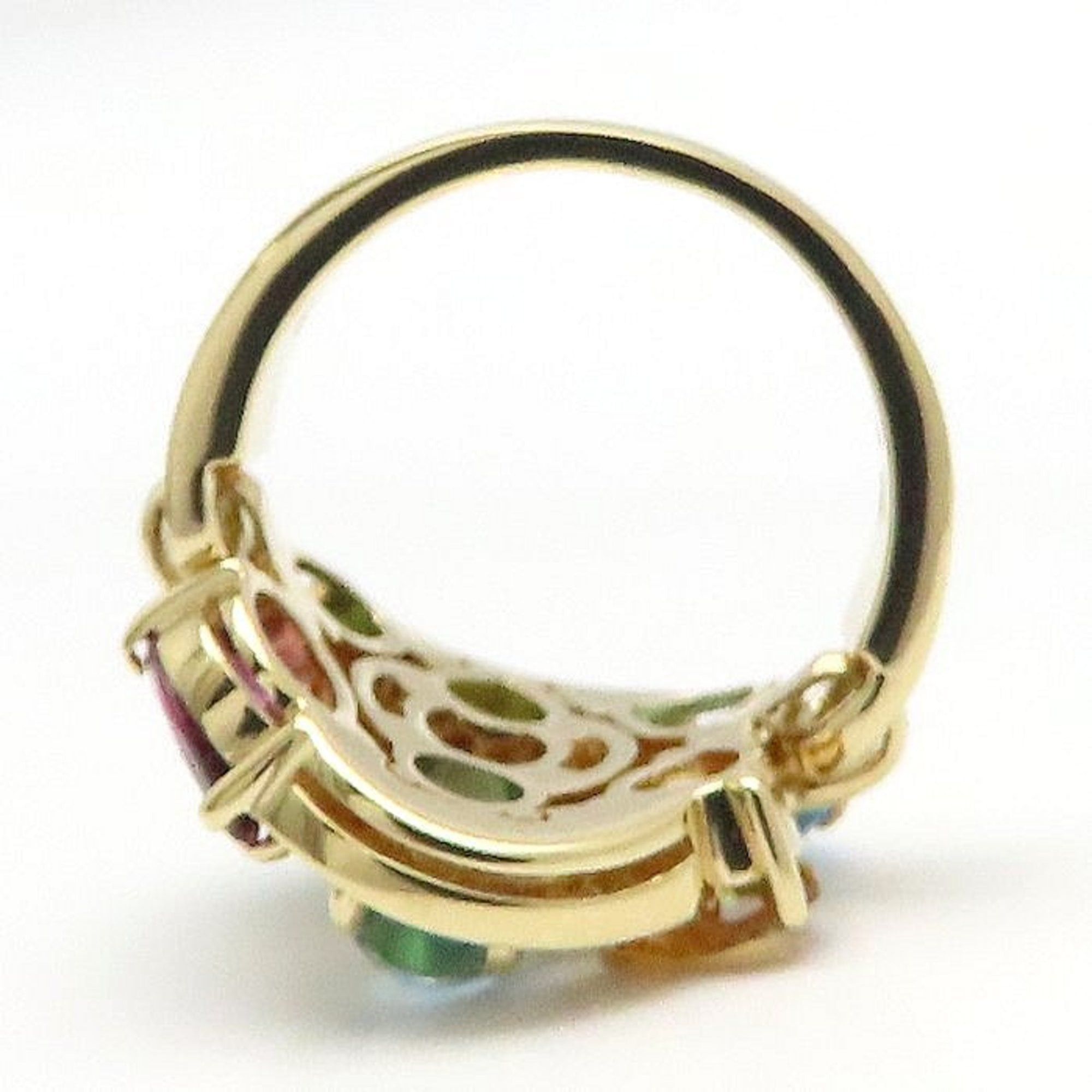 Bvlgari BVLGARI Astrale Cerchi Multi-Stone 18K White Gold Women's Ring 295094 Size ONE SIZE - 10 Thumbnail