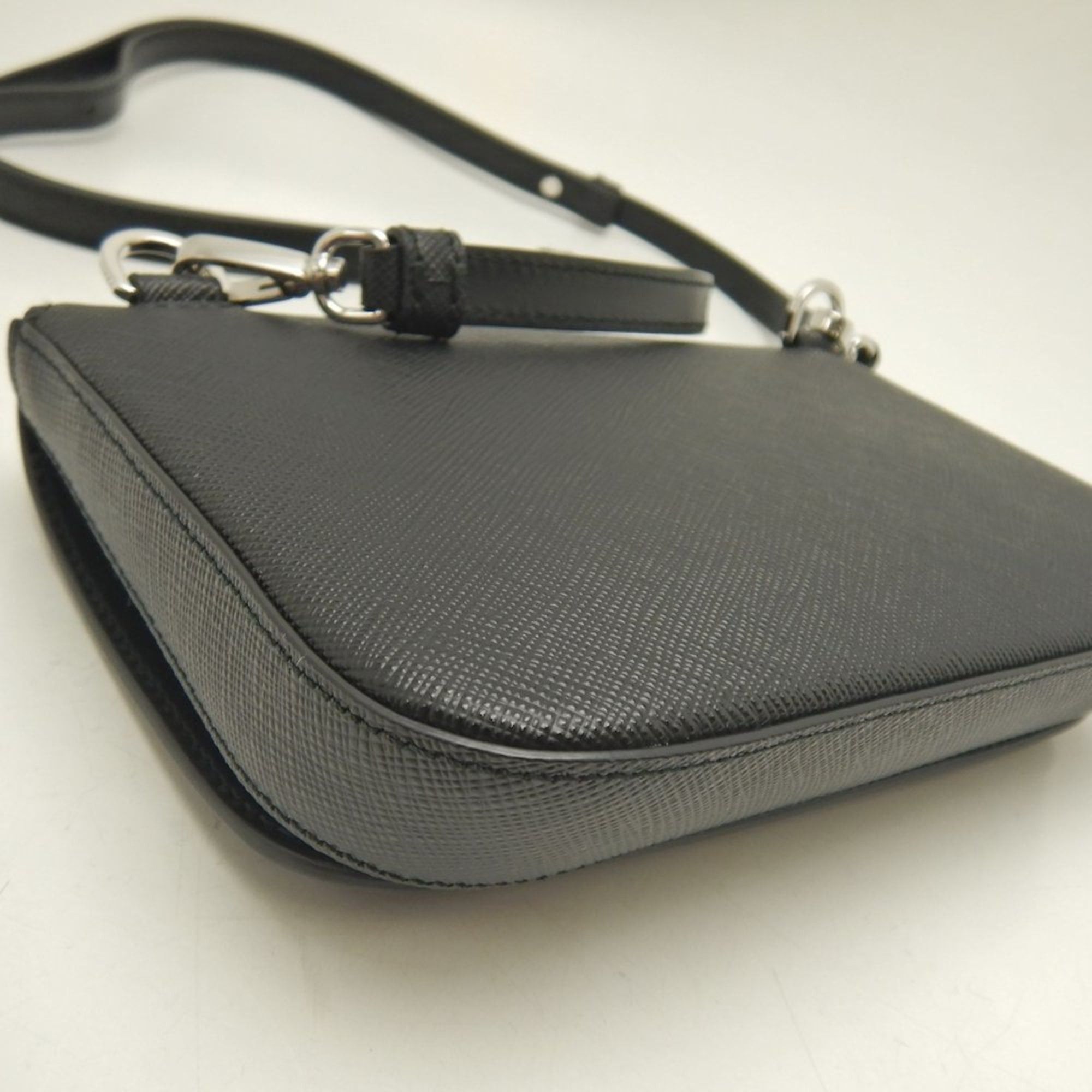 Prada PRADA 2VD061 Saffiano Leather Shoulder Bag, NERO, Women's, 253601 Size ONE SIZE - 11 Thumbnail