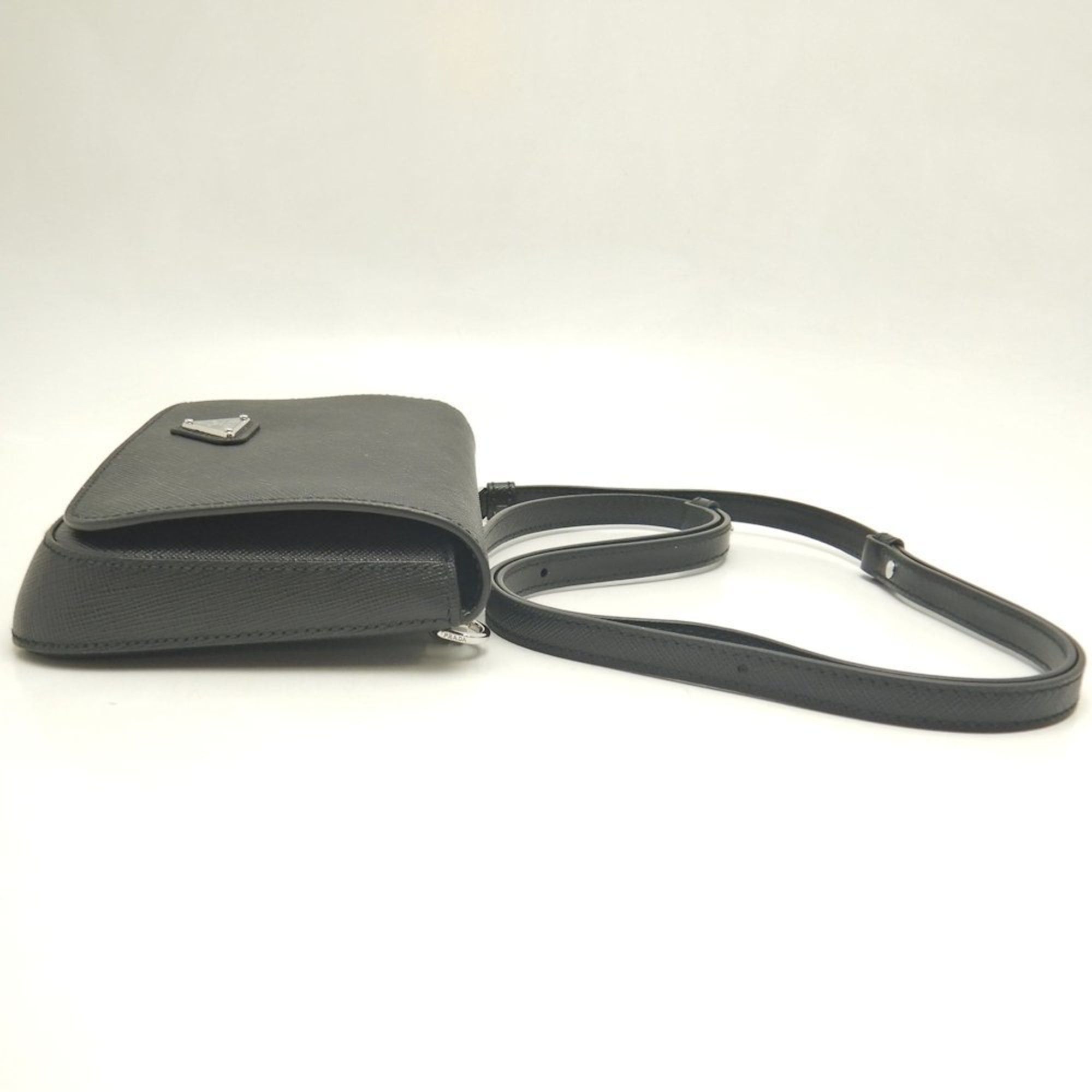 Prada PRADA 2VD061 Saffiano Leather Shoulder Bag, NERO, Women's, 253601 Size ONE SIZE - 4 Thumbnail