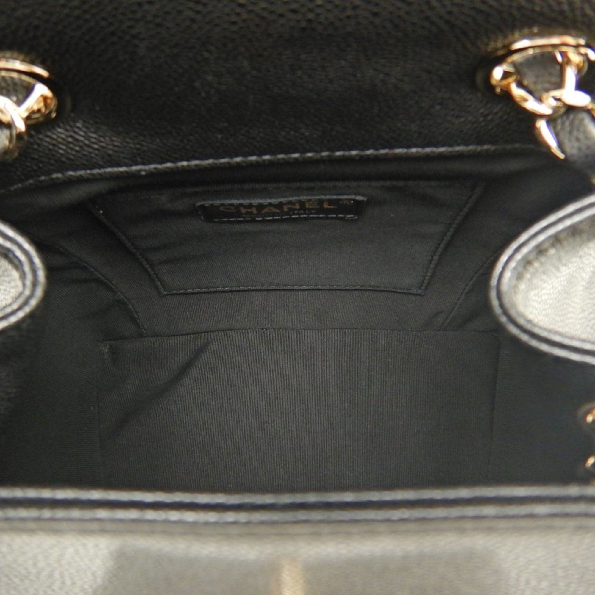 Chanel CHANEL Small Matelasse Backpack AS4399, Caviar Leather, Black, Women's, 253590 Size ONE SIZE - 13 Thumbnail