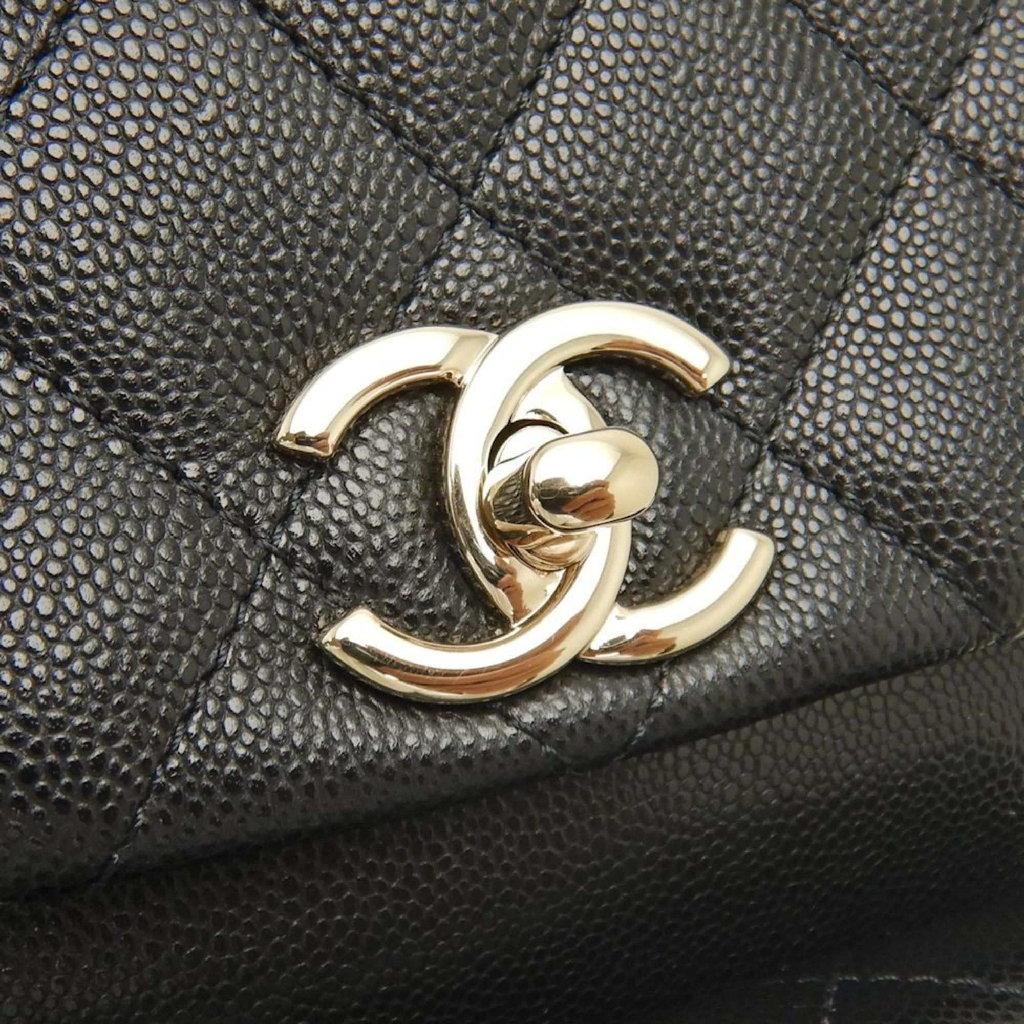 Chanel CHANEL Small Matelasse Backpack AS4399, Caviar Leather, Black, Women's, 253590 Size ONE SIZE - 17 Thumbnail