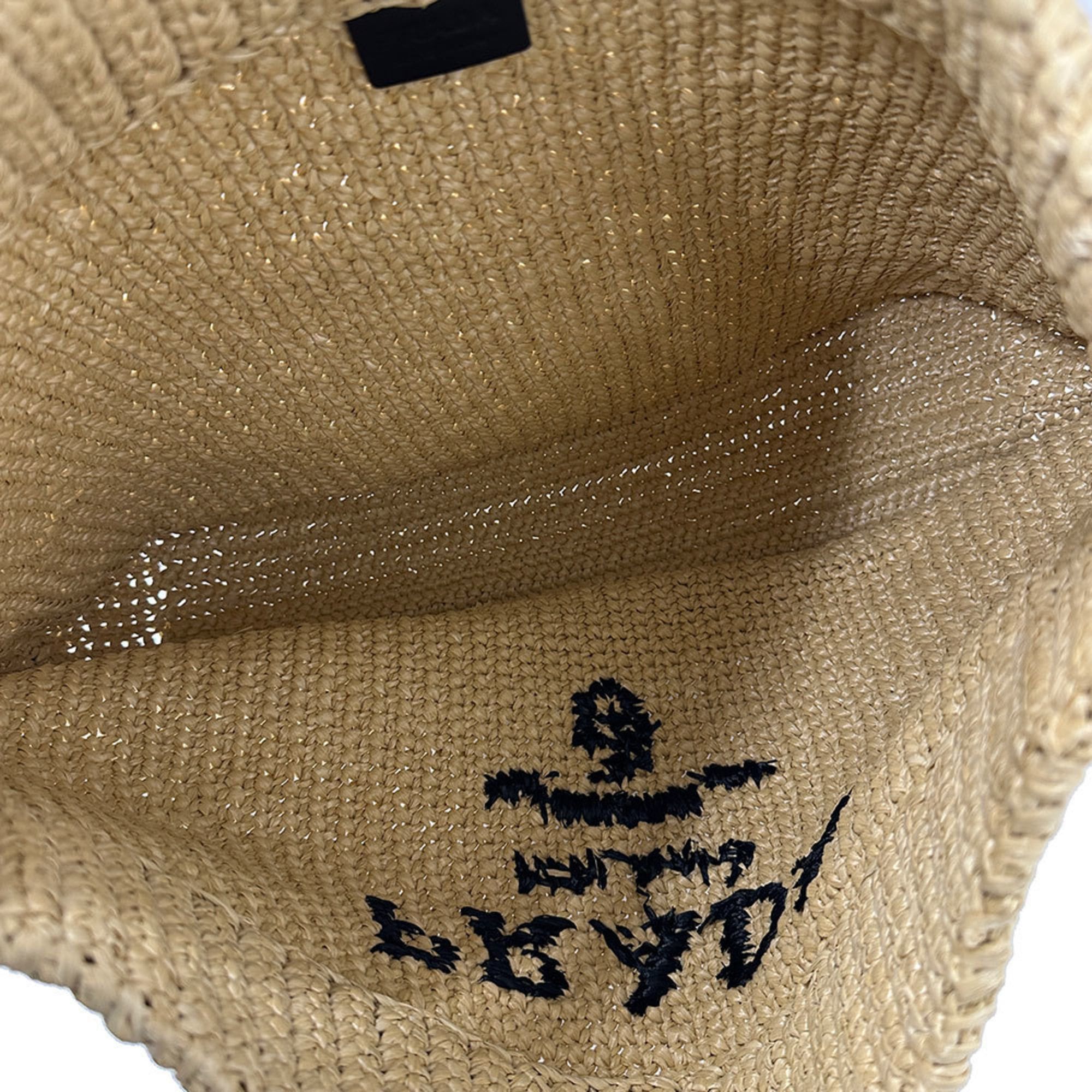 Prada Prada Women's Raffia Tote Bag in Natural Yellow (1BG392) Size ONE SIZE - 9 Thumbnail