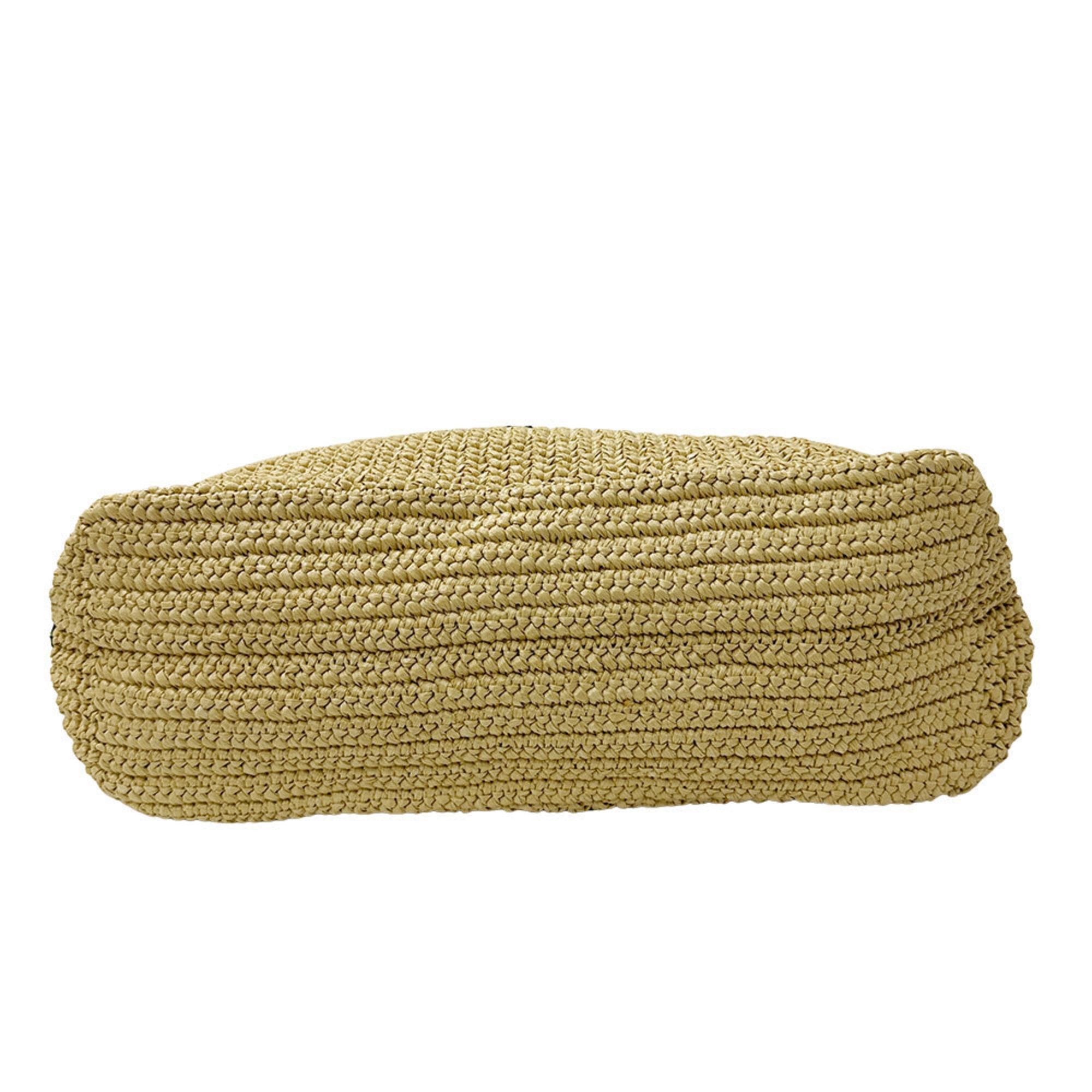Prada Prada Women's Raffia Tote Bag in Natural Yellow (1BG392) Size ONE SIZE - 3 Thumbnail