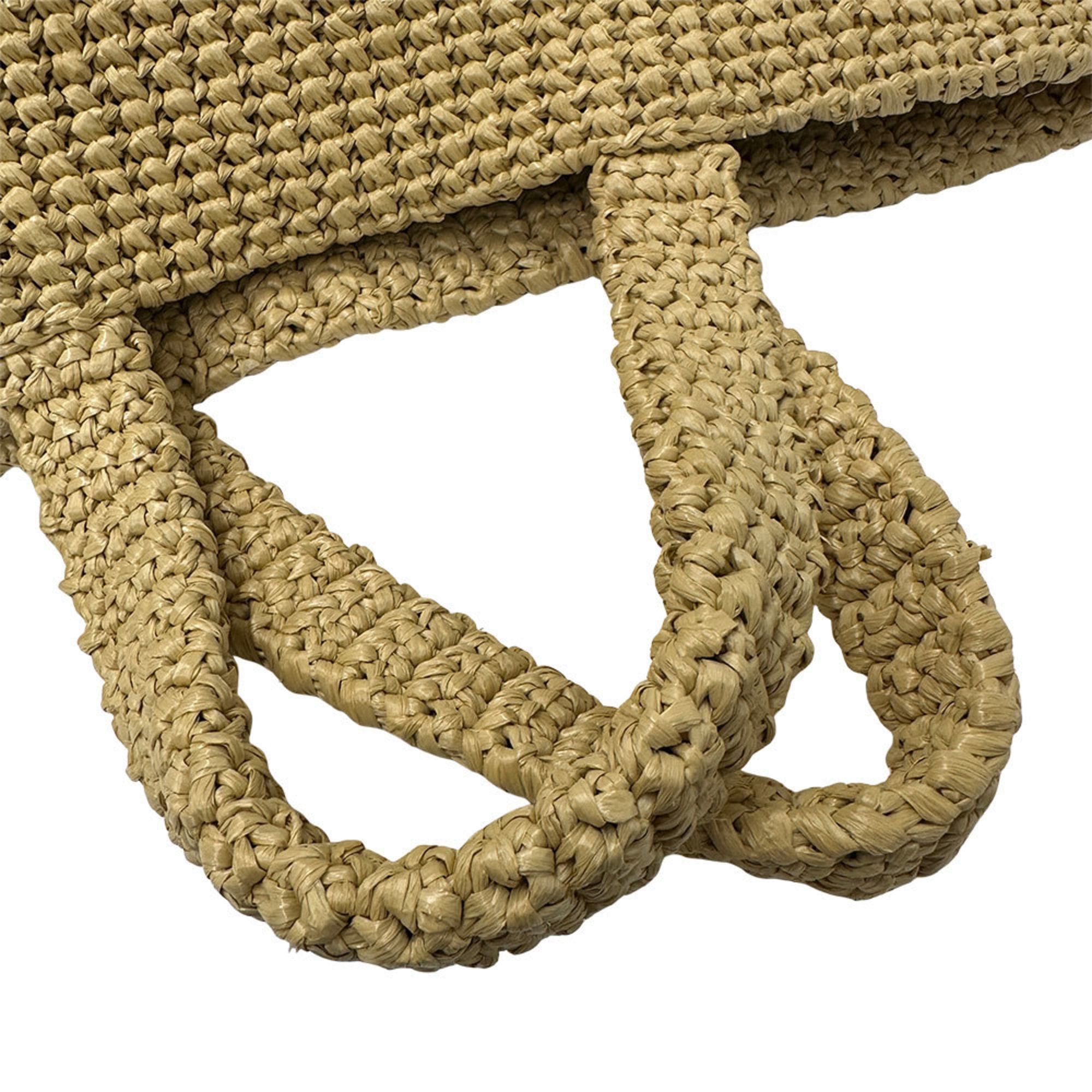 Prada Prada Women's Raffia Tote Bag in Natural Yellow (1BG392) Size ONE SIZE - 7 Thumbnail