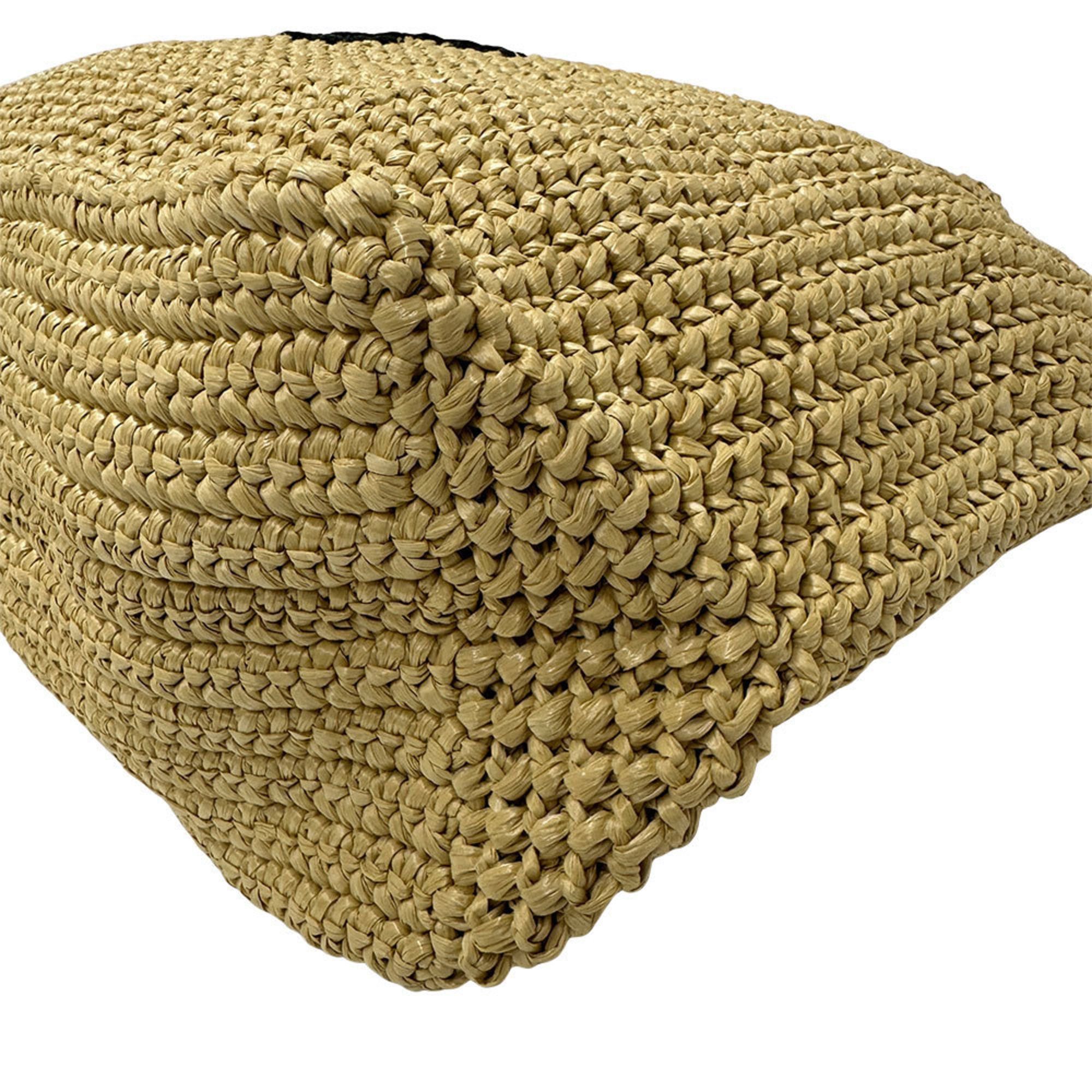 Prada Prada Women's Raffia Tote Bag in Natural Yellow (1BG392) Size ONE SIZE - 5 Thumbnail