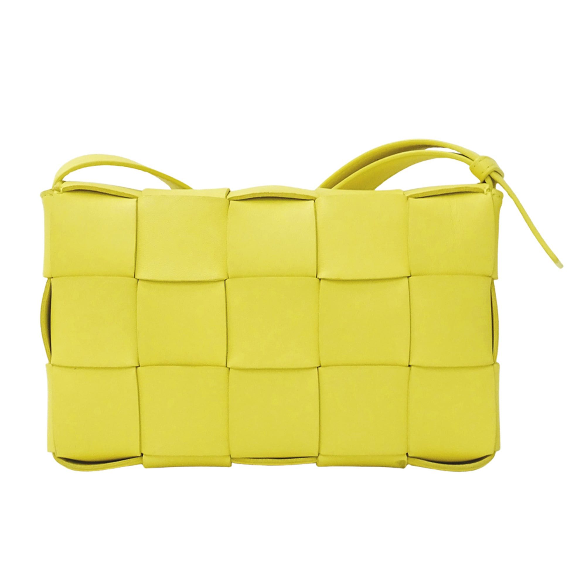 Bottega Veneta Bottega Veneta Cassette Classic Maxi Intrecciato Leather Shoulder Bag, Yellow, Women's, Crossbody Size ONE SIZE - 2 Thumbnail