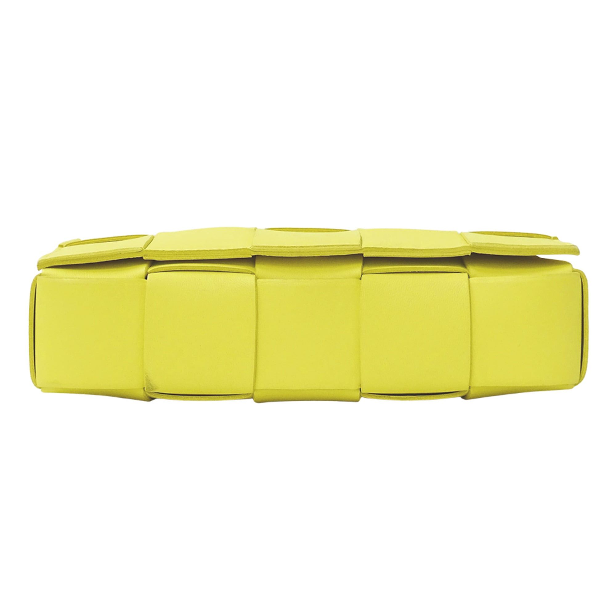 Bottega Veneta Bottega Veneta Cassette Classic Maxi Intrecciato Leather Shoulder Bag, Yellow, Women's, Crossbody Size ONE SIZE - 3 Thumbnail
