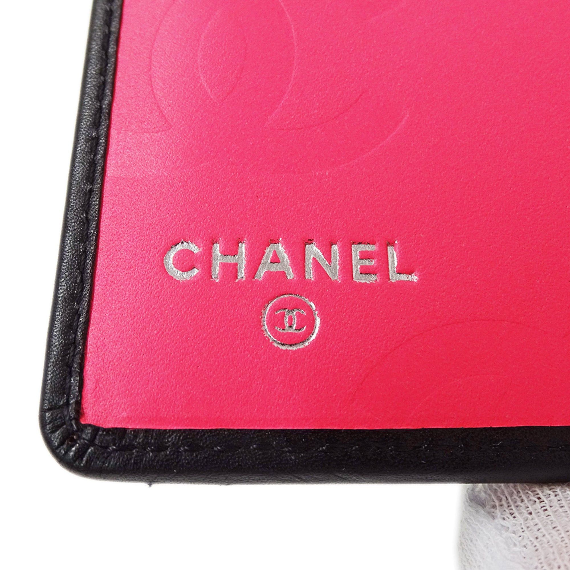 Chanel Chanel Cambon Women's Long Wallet in Black Lambskin, Bifold Size ONE SIZE - 5 Thumbnail