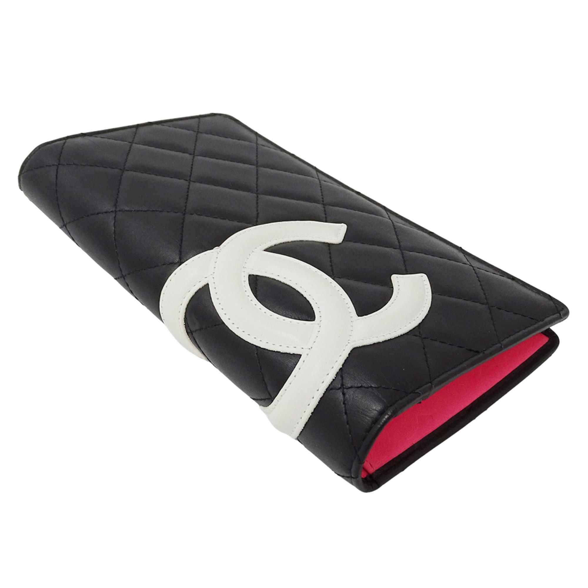 Chanel Chanel Cambon Women's Long Wallet in Black Lambskin, Bifold Size ONE SIZE - 3 Thumbnail