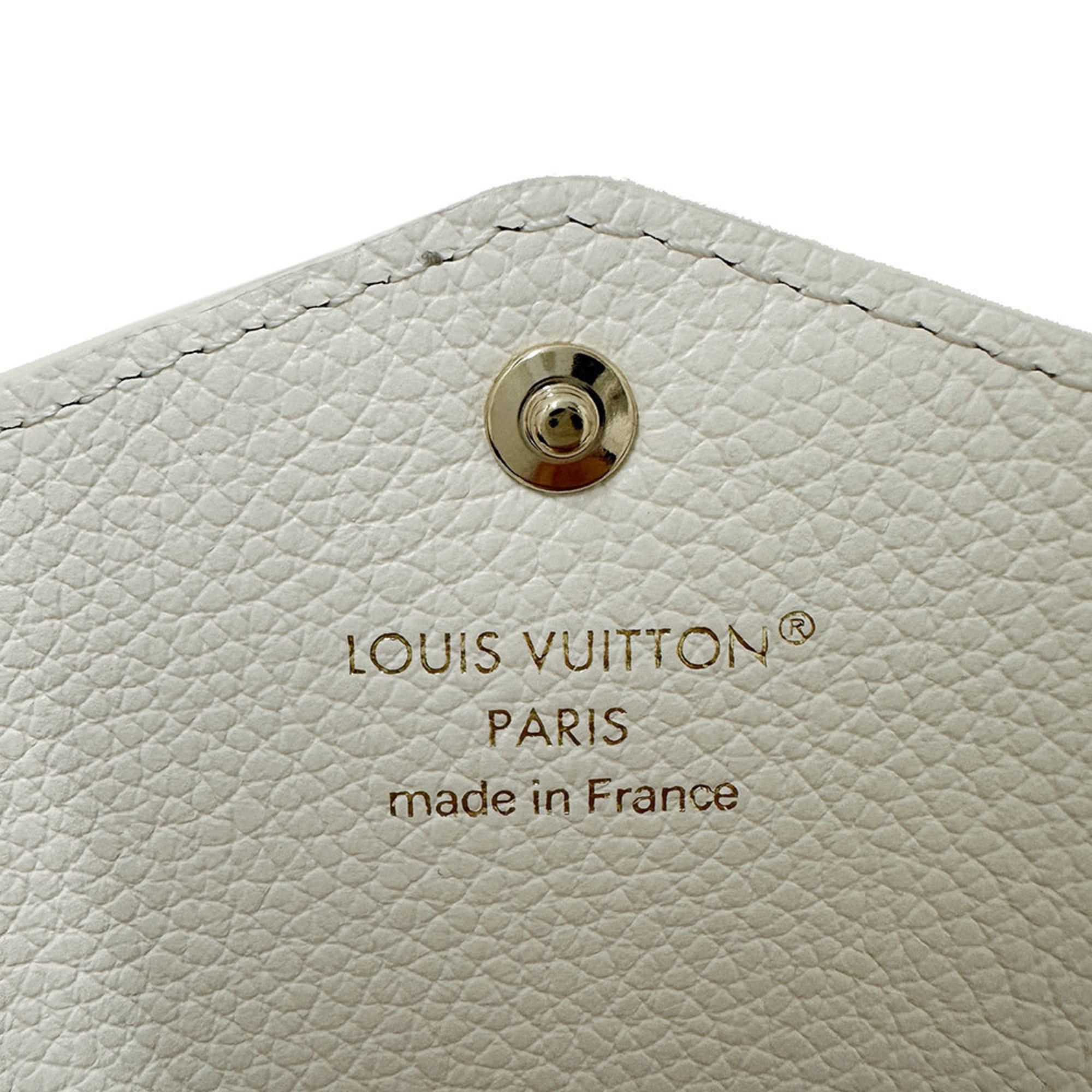 Louis Vuitton Louis Vuitton Monogram Empreinte Women's Long Wallet, Portefeuille Sarah Sweet Escape in Milky White (M27740), Green and Size ONE SIZE - 9 Thumbnail