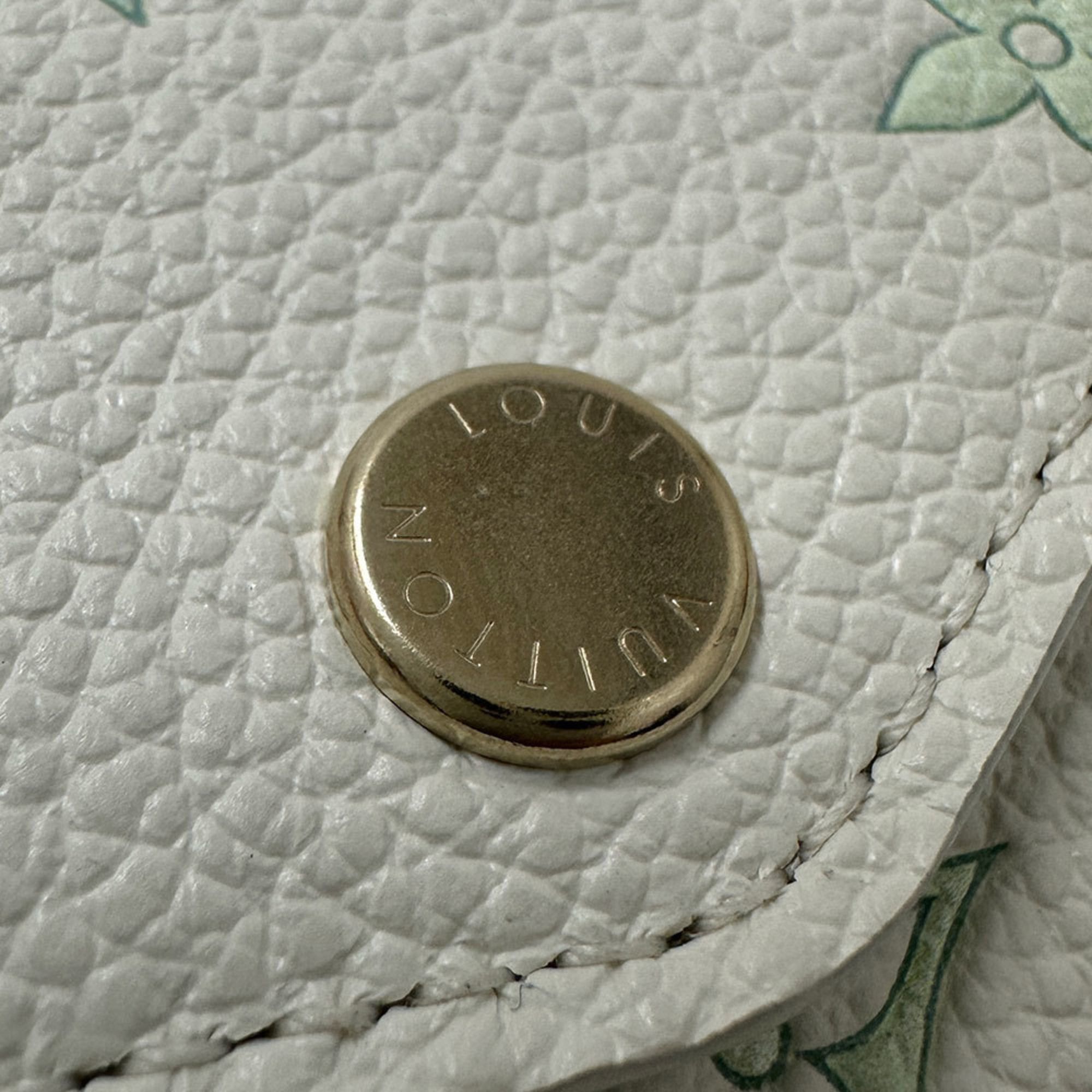 Louis Vuitton Louis Vuitton Monogram Empreinte Women's Long Wallet, Portefeuille Sarah Sweet Escape in Milky White (M27740), Green and Size ONE SIZE - 6 Thumbnail