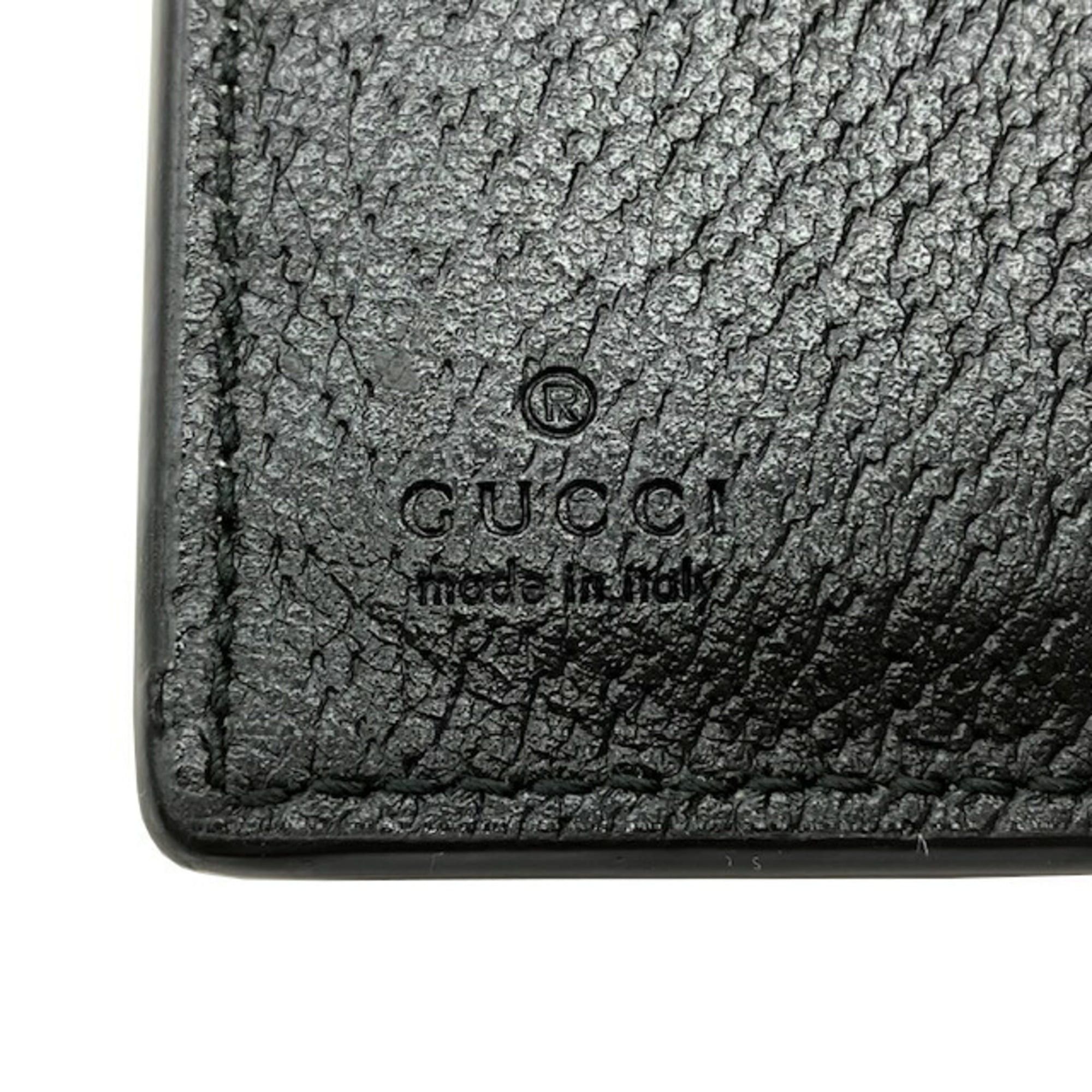 Gucci GUCCI GG Marmont Long Wallet 428740 Black Leather Bifold for Men and Women Size ONE SIZE - 6 Thumbnail