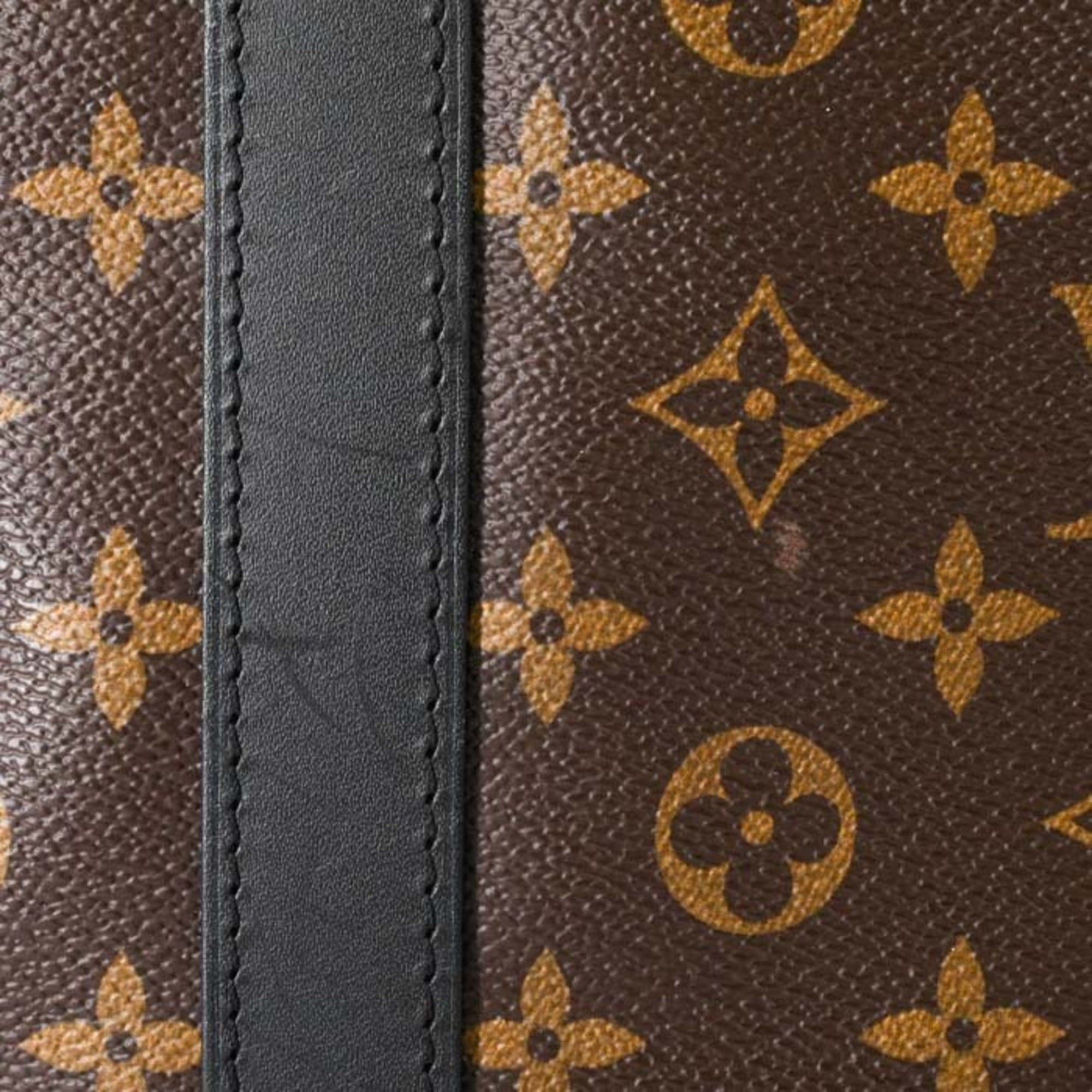 Louis Vuitton Louis Vuitton Boston Bag Monogram Macassar Keepall Bandouliere 55 Brown M56714 Size ONE SIZE - 8 Thumbnail